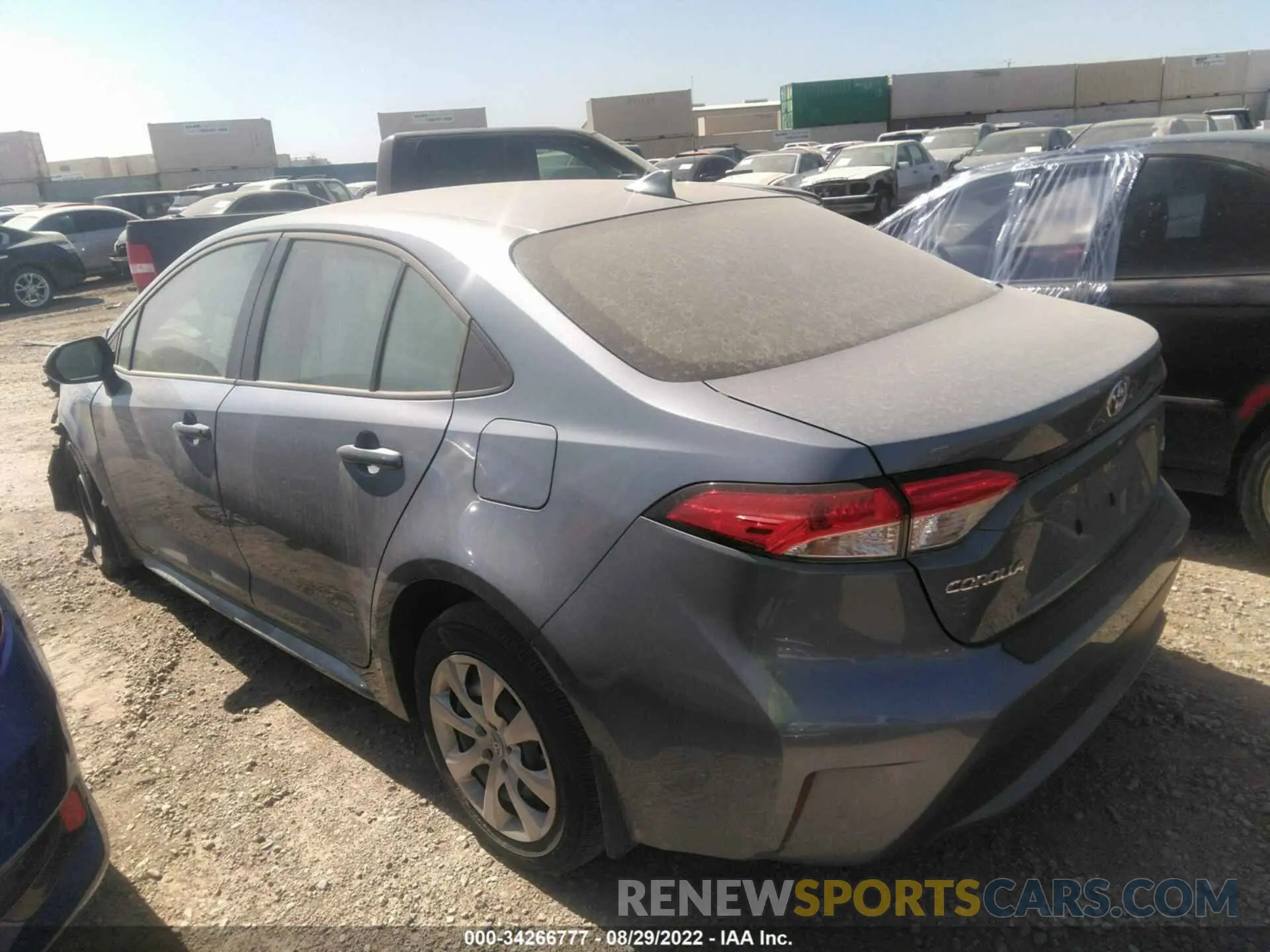 3 fotografías del automóvil dañado JTDEPMAE6MJ177235 TOYOTA COROLLA 2021