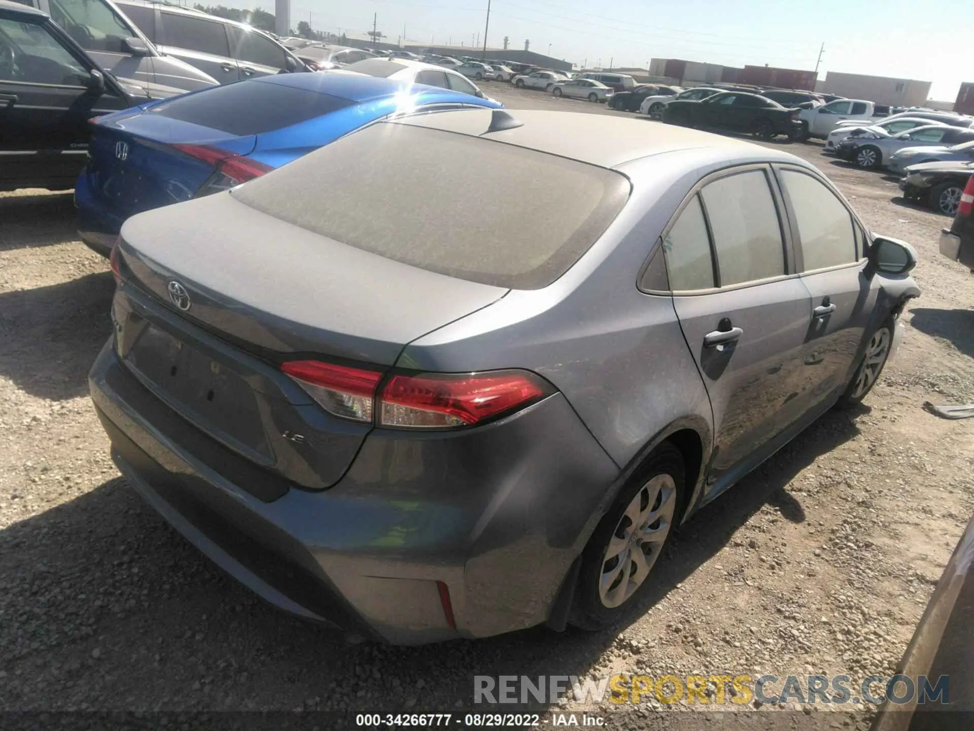 4 fotografías del automóvil dañado JTDEPMAE6MJ177235 TOYOTA COROLLA 2021