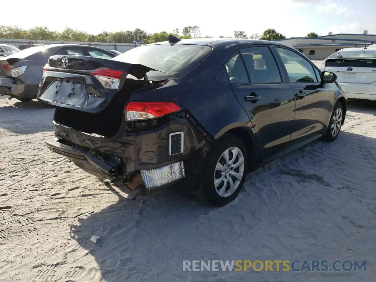 4 fotografías del automóvil dañado JTDEPMAE6MJ177378 TOYOTA COROLLA 2021