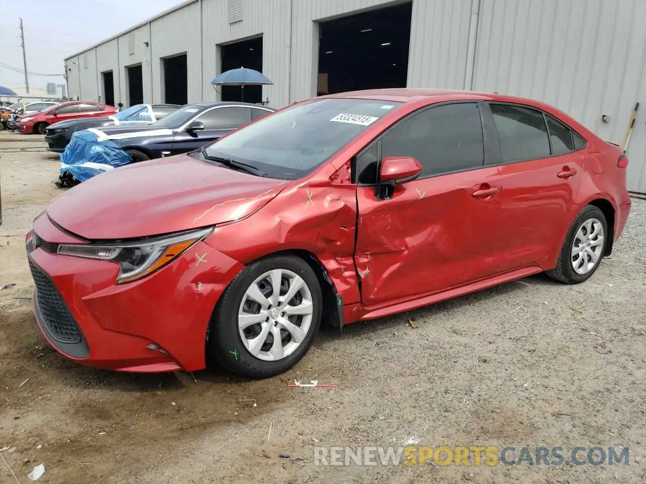 1 fotografías del automóvil dañado JTDEPMAE6MJ182452 TOYOTA COROLLA 2021