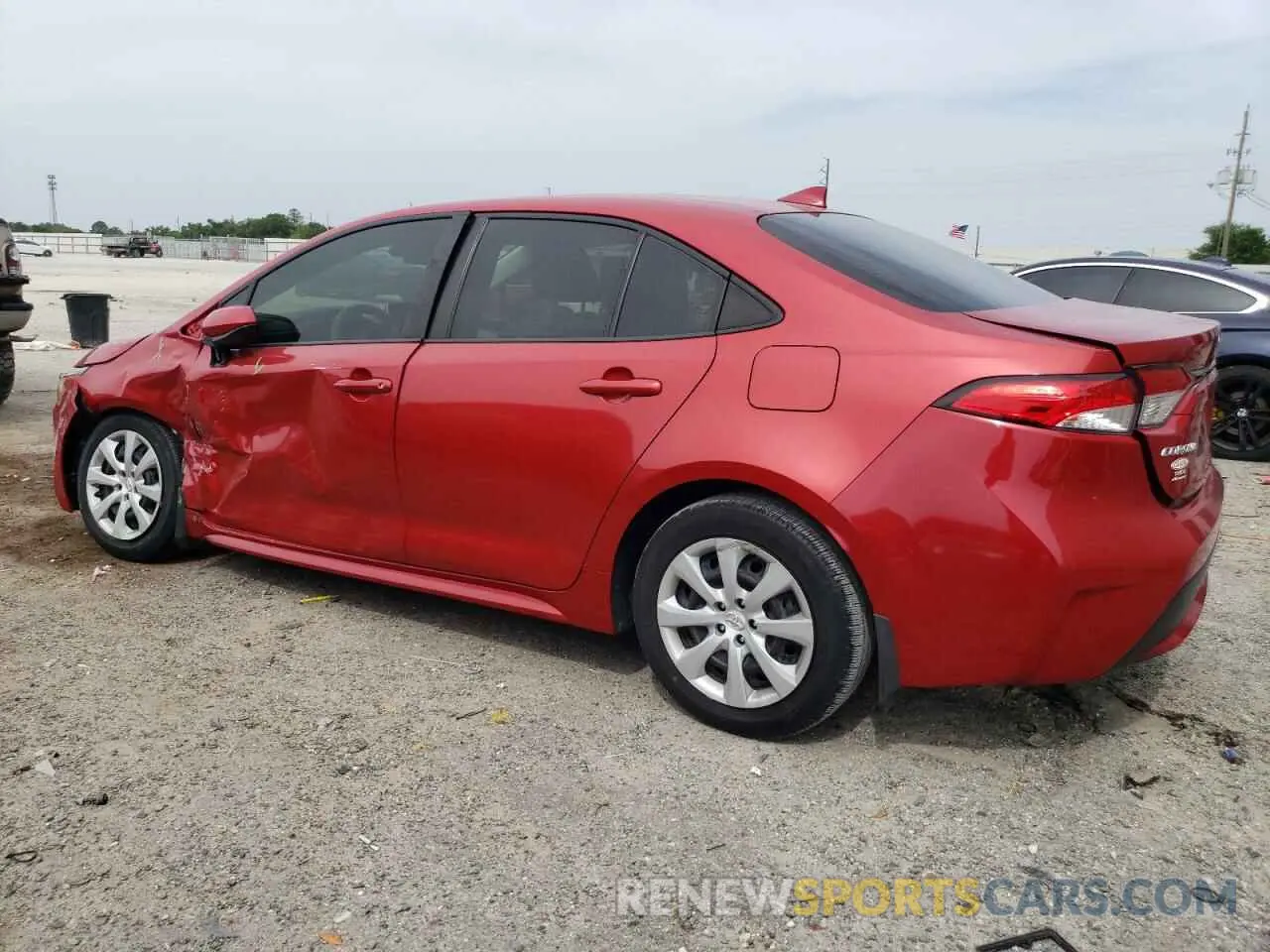 2 fotografías del automóvil dañado JTDEPMAE6MJ182452 TOYOTA COROLLA 2021
