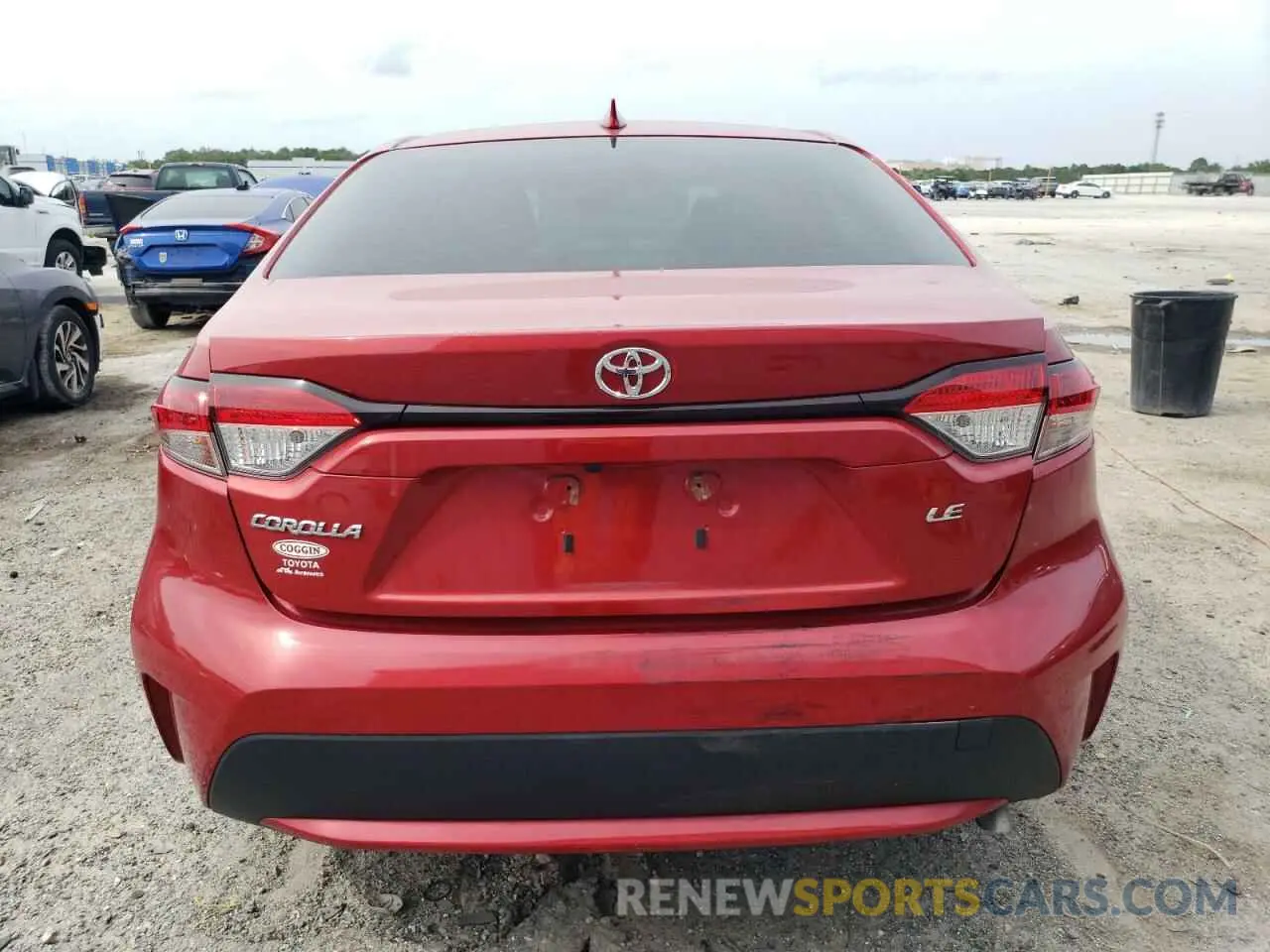 6 fotografías del automóvil dañado JTDEPMAE6MJ182452 TOYOTA COROLLA 2021