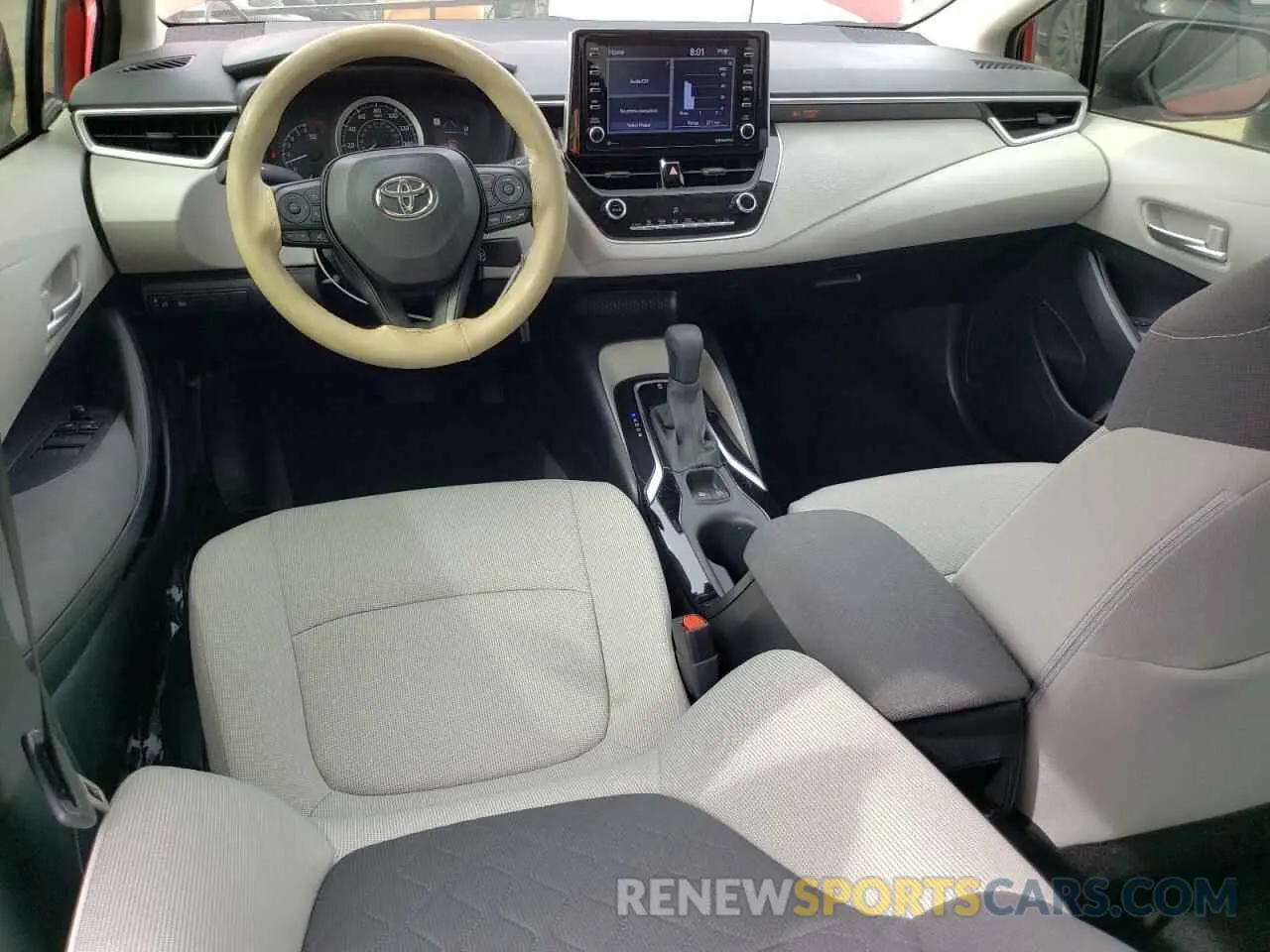 8 fotografías del automóvil dañado JTDEPMAE6MJ182452 TOYOTA COROLLA 2021