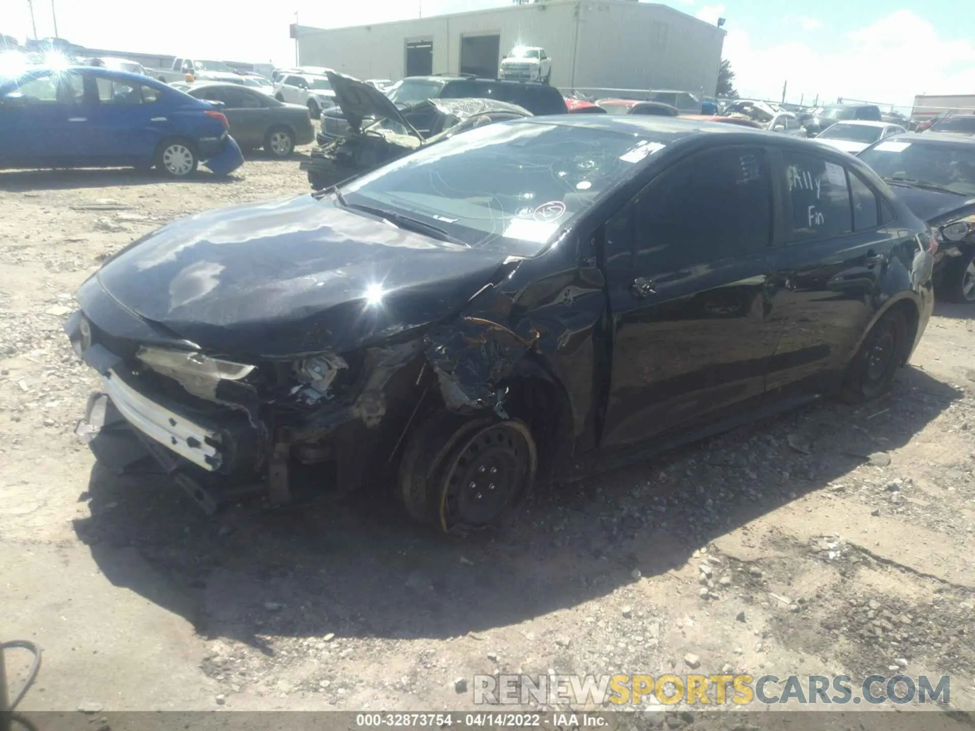 2 fotografías del automóvil dañado JTDEPMAE6MJ184069 TOYOTA COROLLA 2021