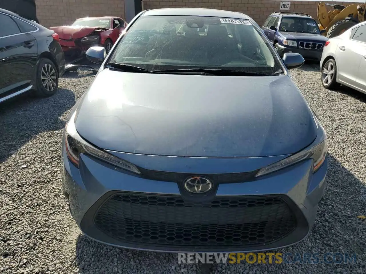 5 fotografías del automóvil dañado JTDEPMAE7MJ123202 TOYOTA COROLLA 2021