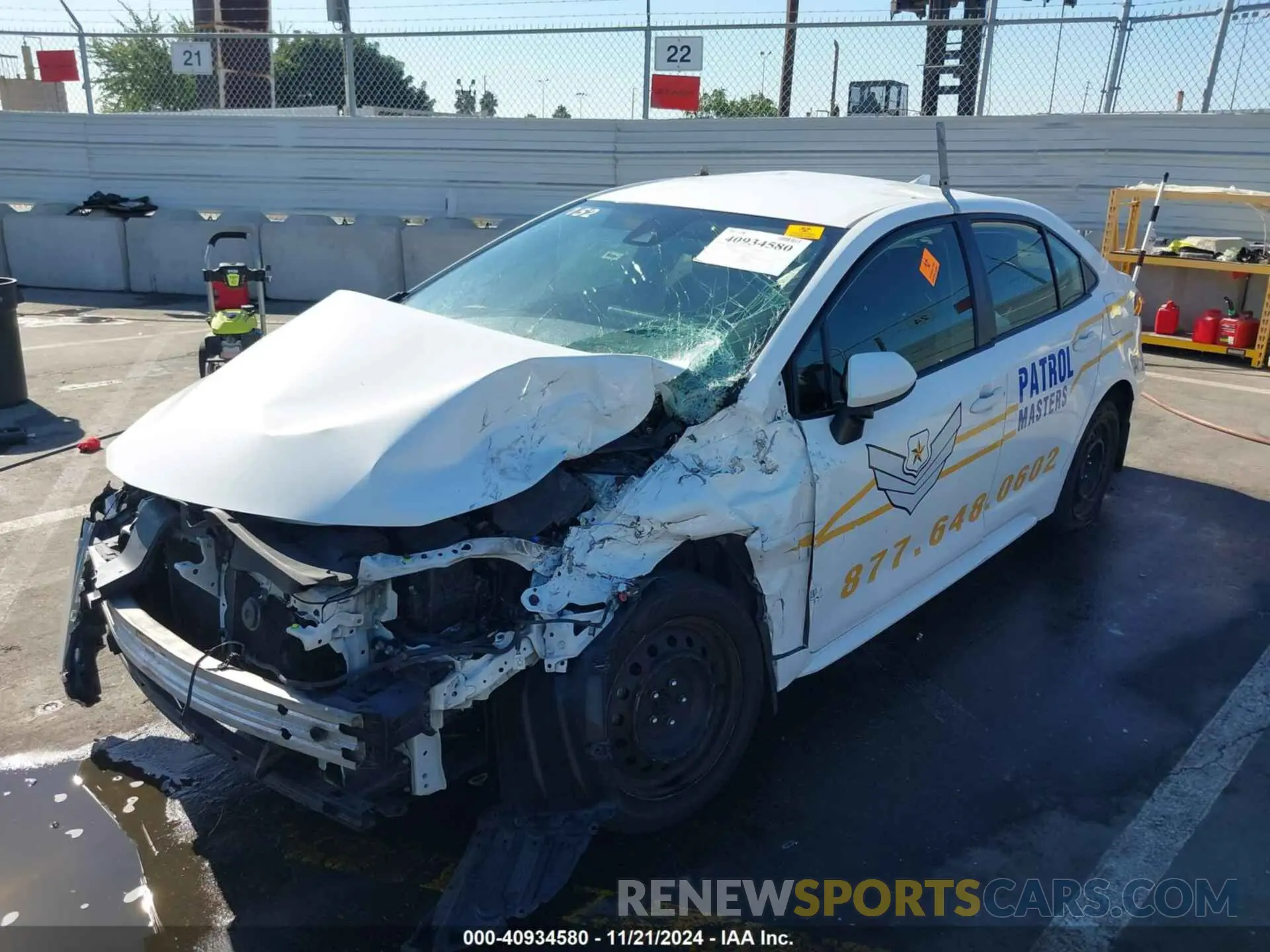 2 fotografías del automóvil dañado JTDEPMAE7MJ139769 TOYOTA COROLLA 2021