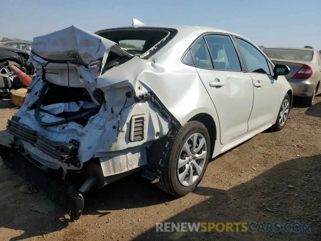 3 fotografías del automóvil dañado JTDEPMAE7MJ140758 TOYOTA COROLLA 2021