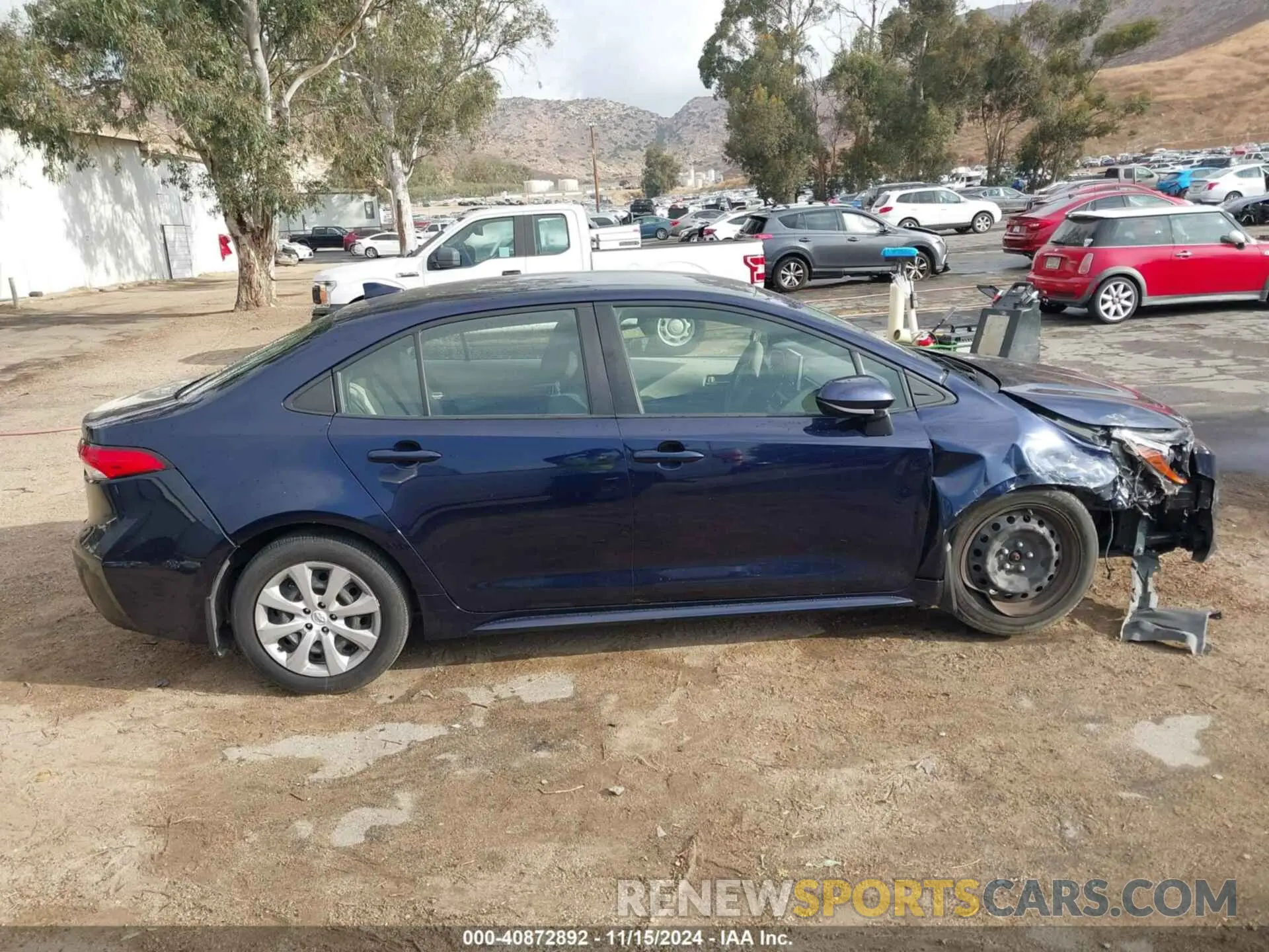13 fotografías del automóvil dañado JTDEPMAE7MJ148830 TOYOTA COROLLA 2021