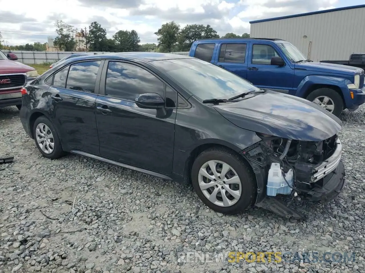 4 fotografías del automóvil dañado JTDEPMAE7MJ154983 TOYOTA COROLLA 2021