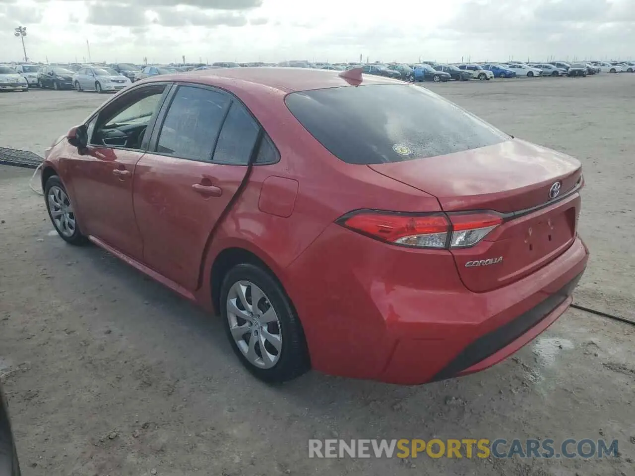 2 fotografías del automóvil dañado JTDEPMAE7MJ157480 TOYOTA COROLLA 2021