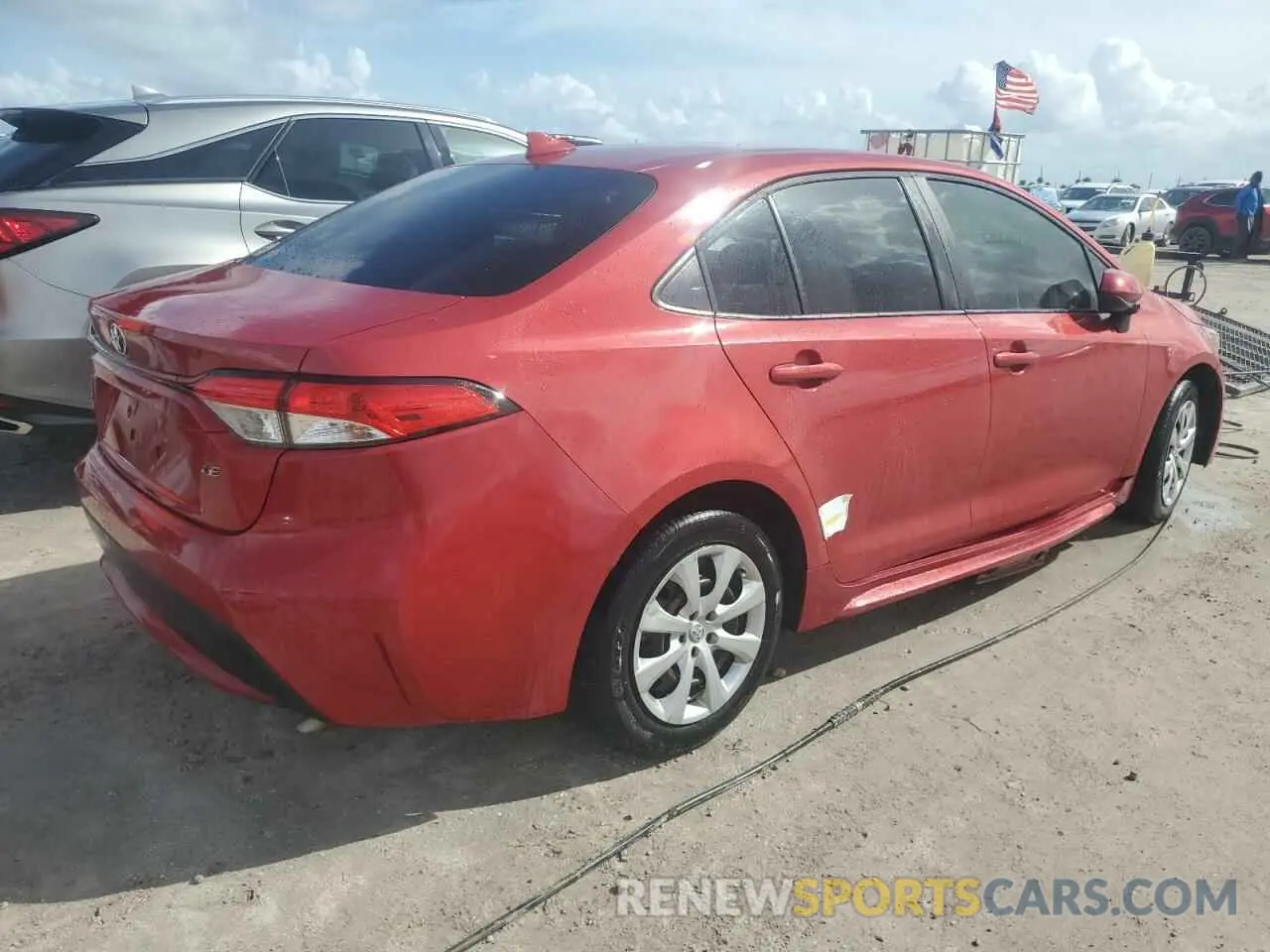3 fotografías del automóvil dañado JTDEPMAE7MJ157480 TOYOTA COROLLA 2021