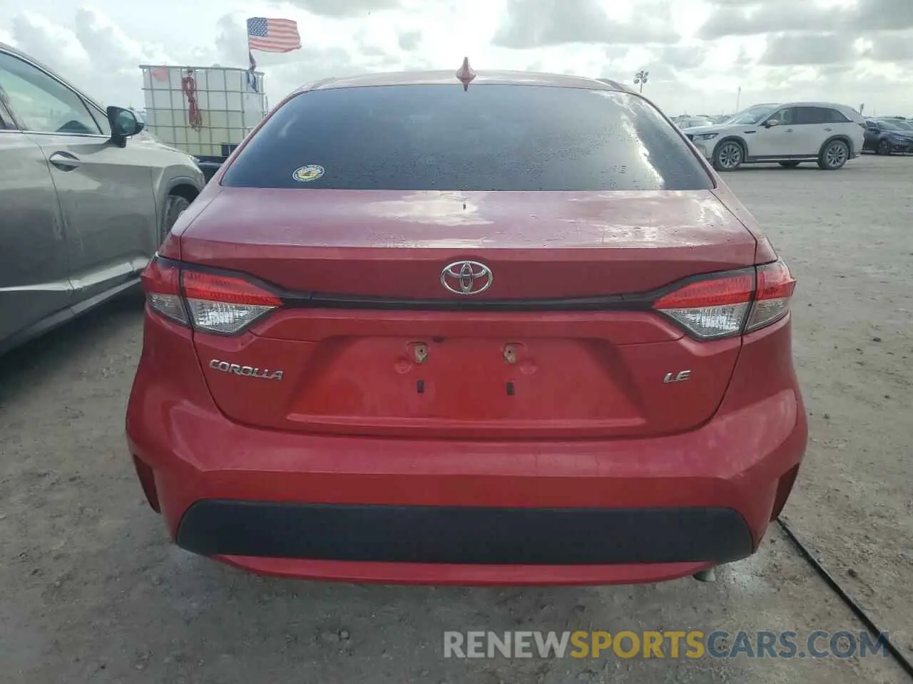 6 fotografías del automóvil dañado JTDEPMAE7MJ157480 TOYOTA COROLLA 2021