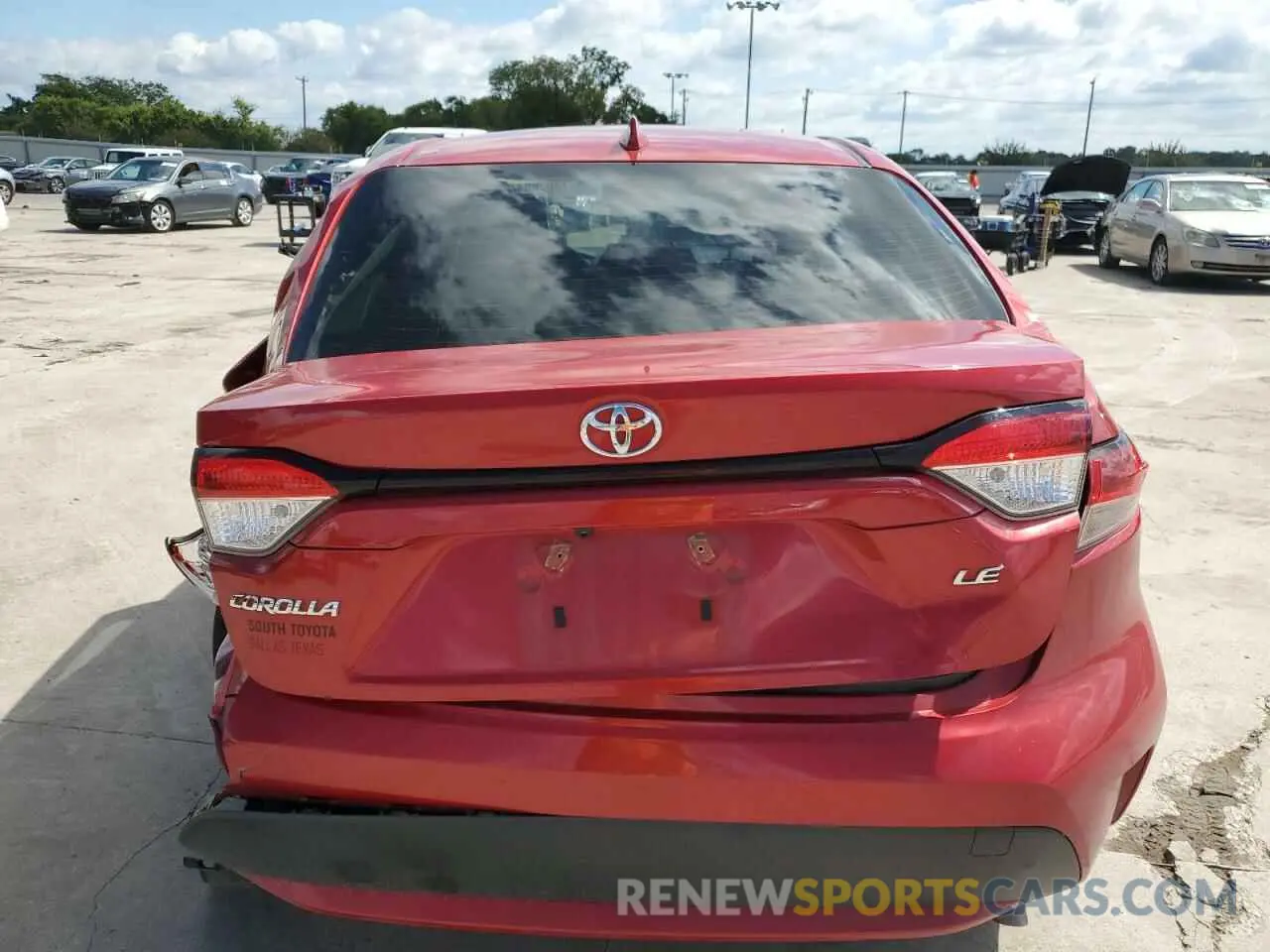 6 fotografías del automóvil dañado JTDEPMAE7MJ158208 TOYOTA COROLLA 2021