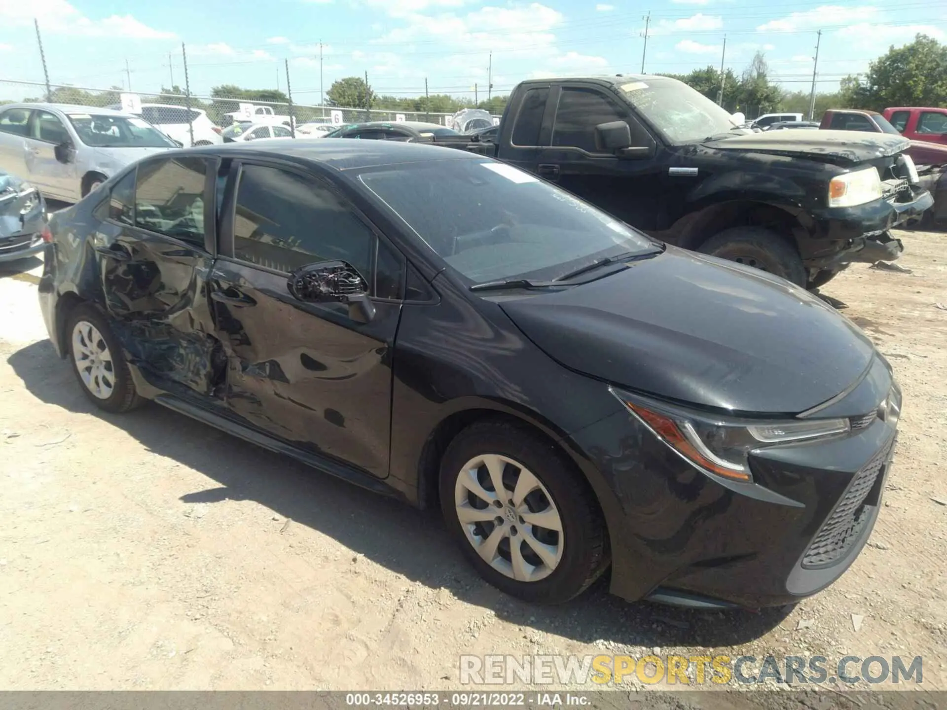 1 fotografías del automóvil dañado JTDEPMAE7MJ160847 TOYOTA COROLLA 2021