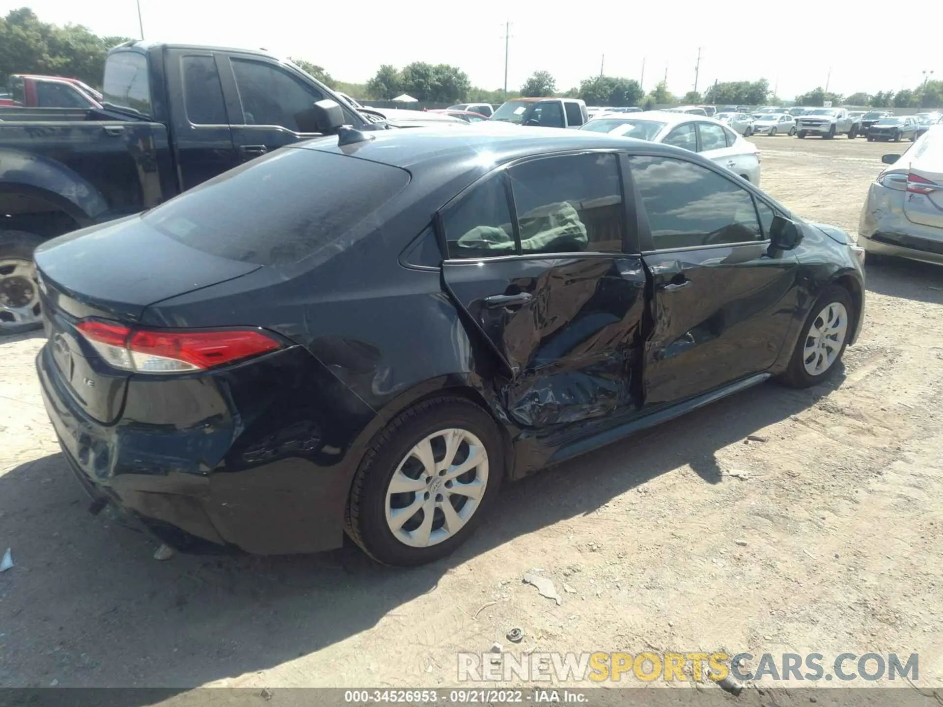 4 fotografías del automóvil dañado JTDEPMAE7MJ160847 TOYOTA COROLLA 2021