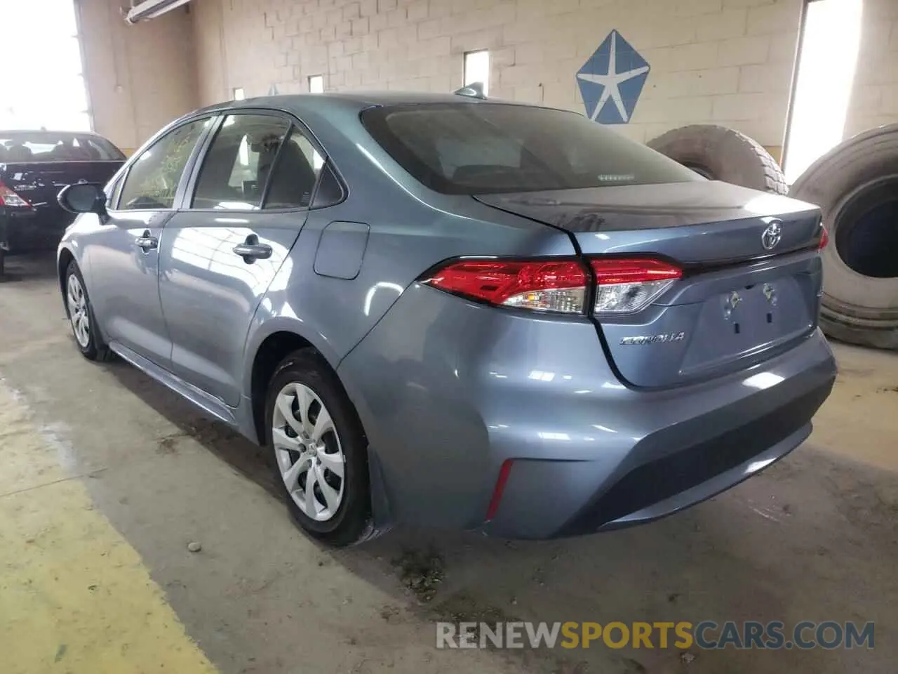 3 fotografías del automóvil dañado JTDEPMAE7MJ163814 TOYOTA COROLLA 2021