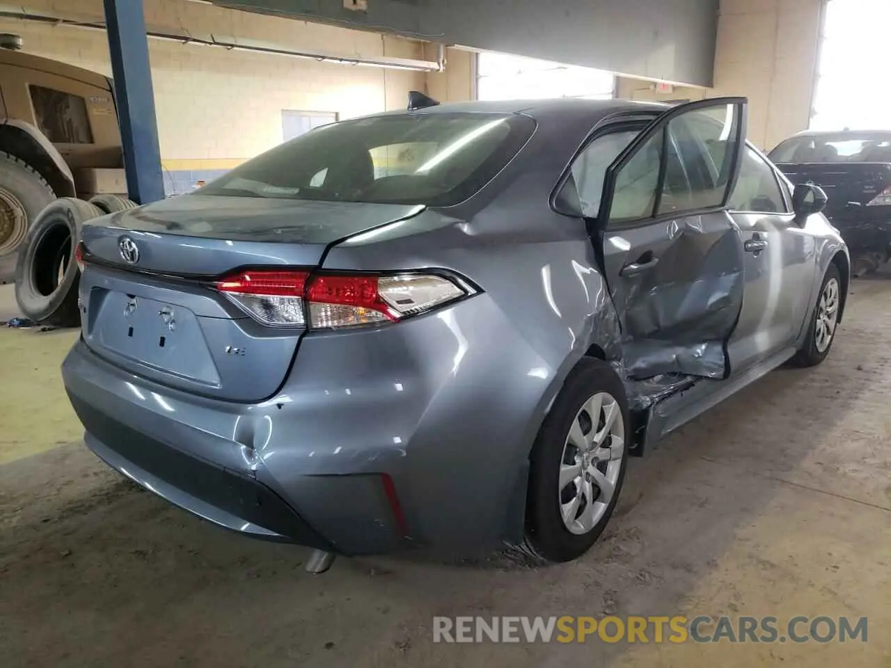 4 fotografías del automóvil dañado JTDEPMAE7MJ163814 TOYOTA COROLLA 2021