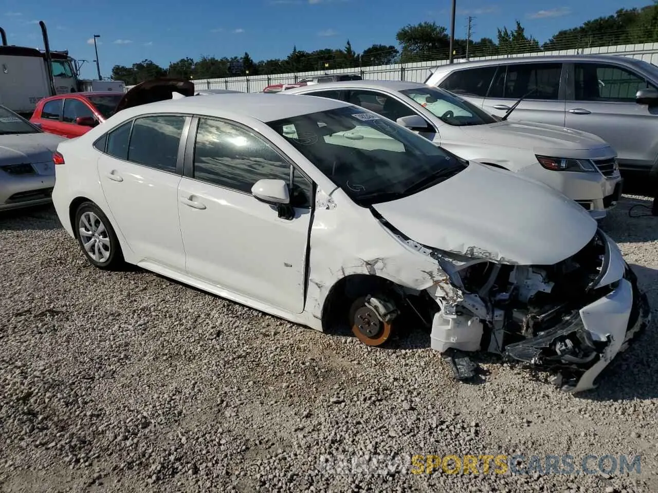 4 fotografías del automóvil dañado JTDEPMAE7MJ166437 TOYOTA COROLLA 2021