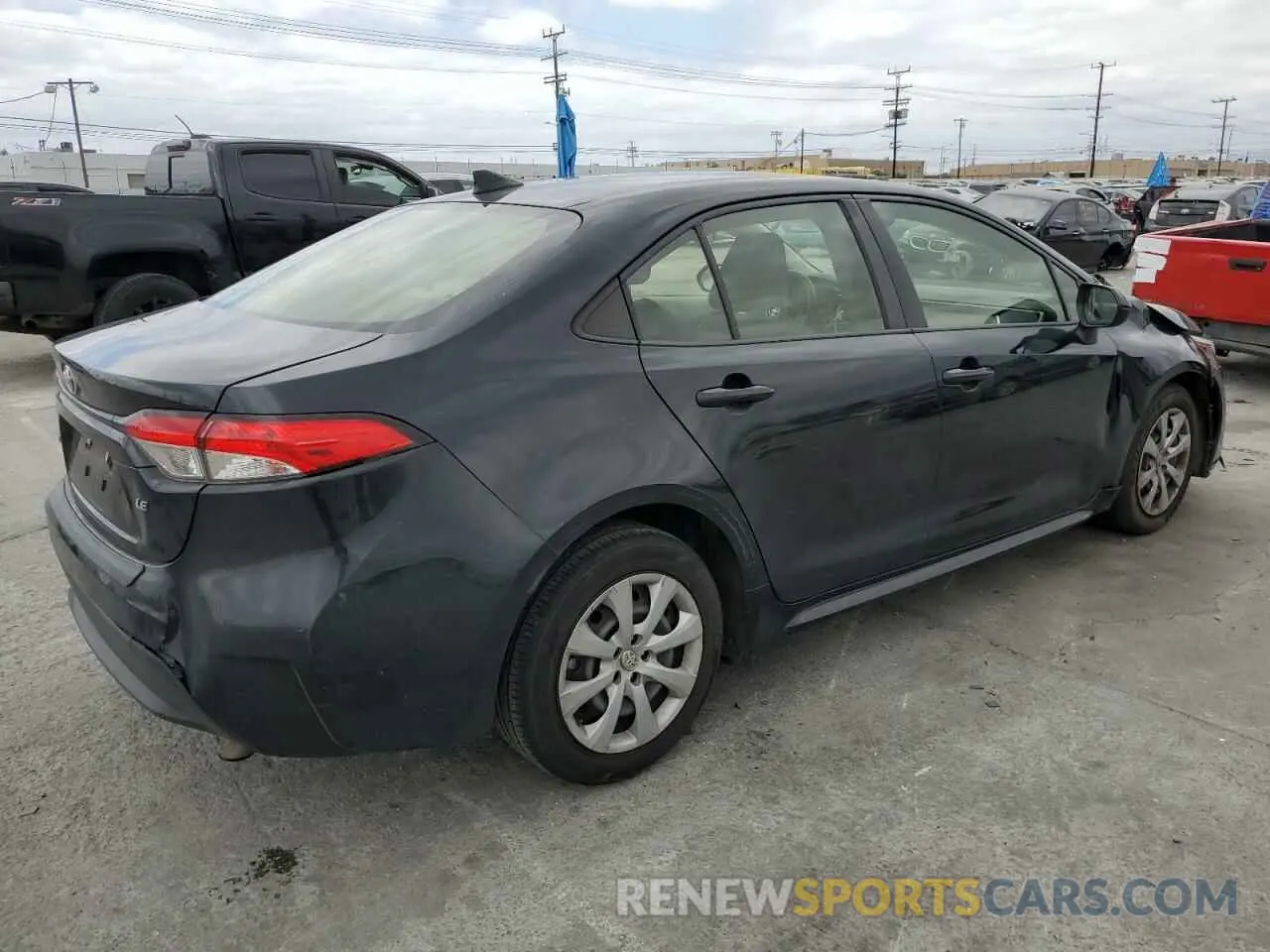 3 fotografías del automóvil dañado JTDEPMAE7MJ166518 TOYOTA COROLLA 2021