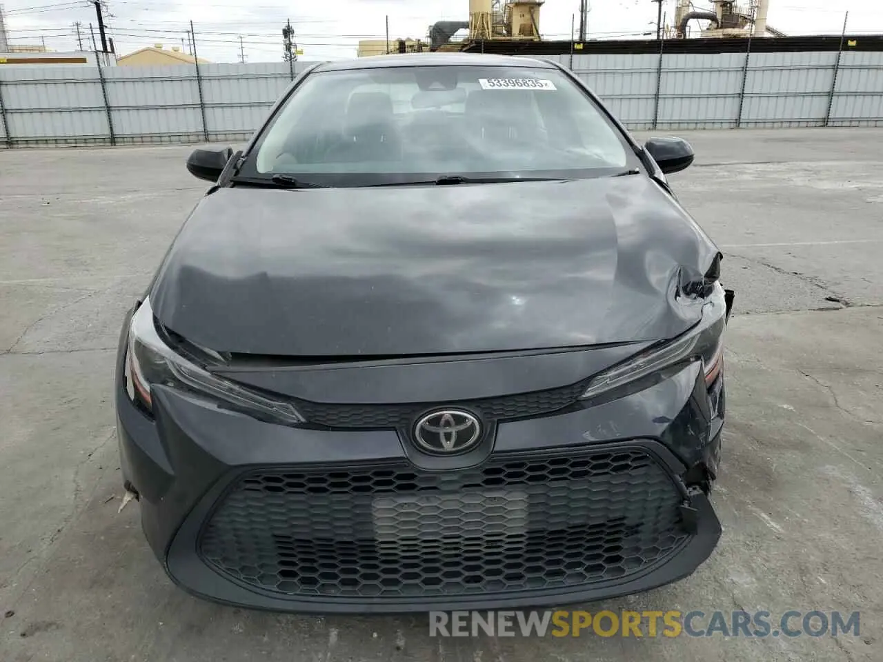 5 fotografías del automóvil dañado JTDEPMAE7MJ166518 TOYOTA COROLLA 2021