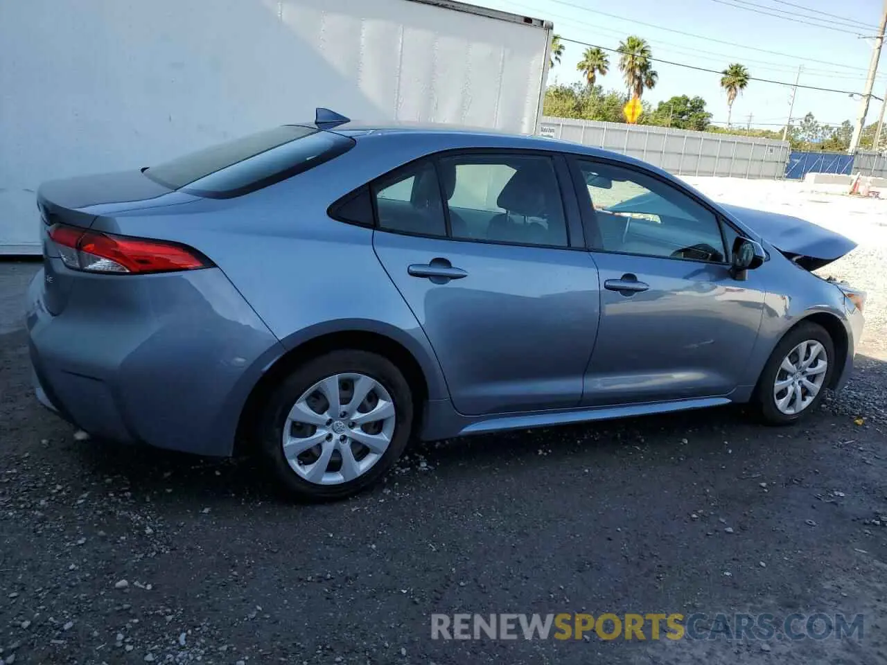 3 fotografías del automóvil dañado JTDEPMAE7MJ171475 TOYOTA COROLLA 2021