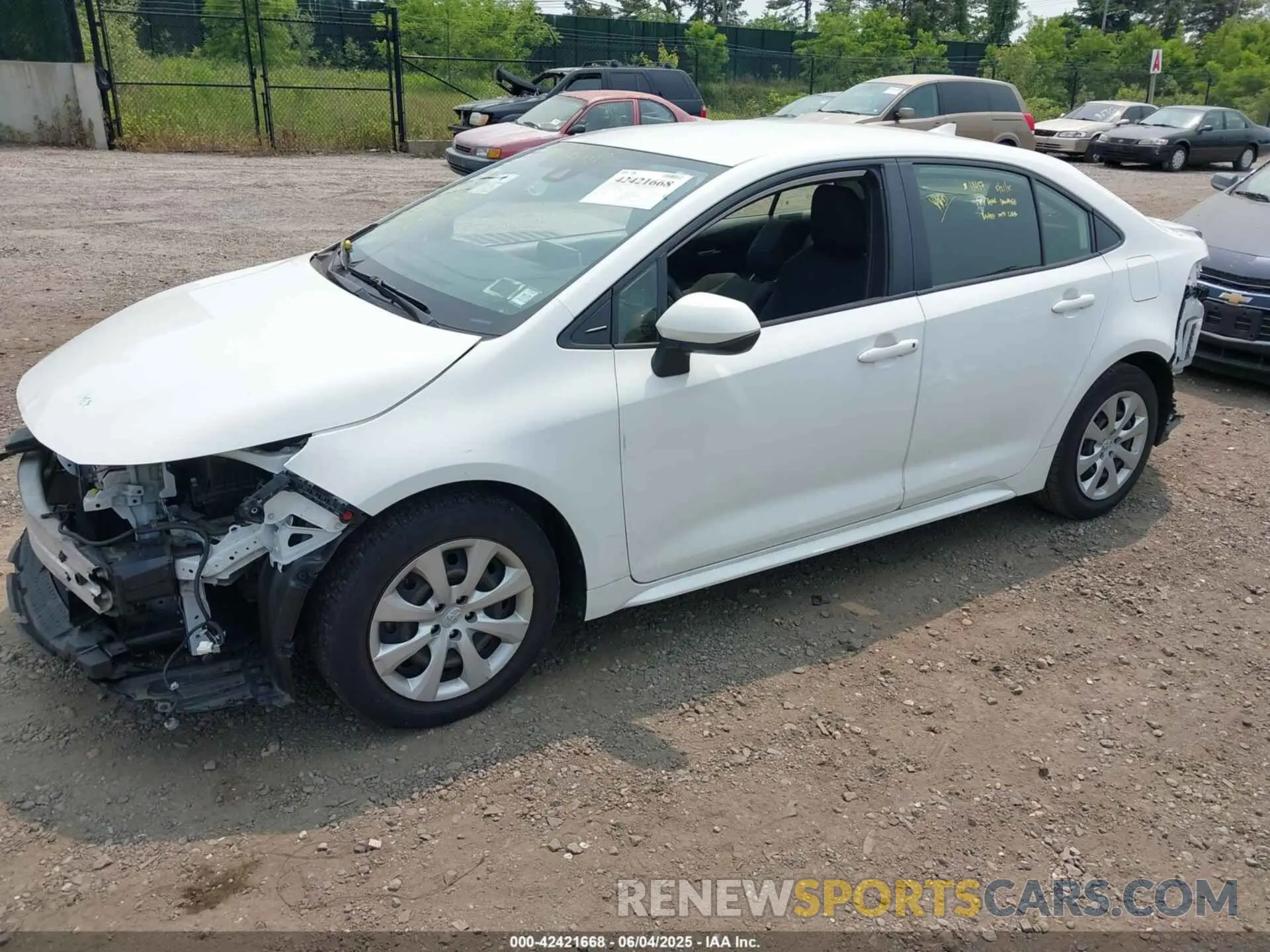 2 fotografías del automóvil dañado JTDEPMAE7MJ172030 TOYOTA COROLLA 2021