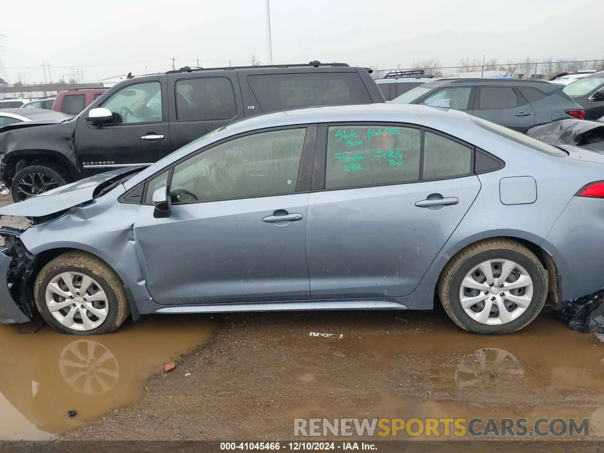 15 fotografías del automóvil dañado JTDEPMAE7MJ173324 TOYOTA COROLLA 2021