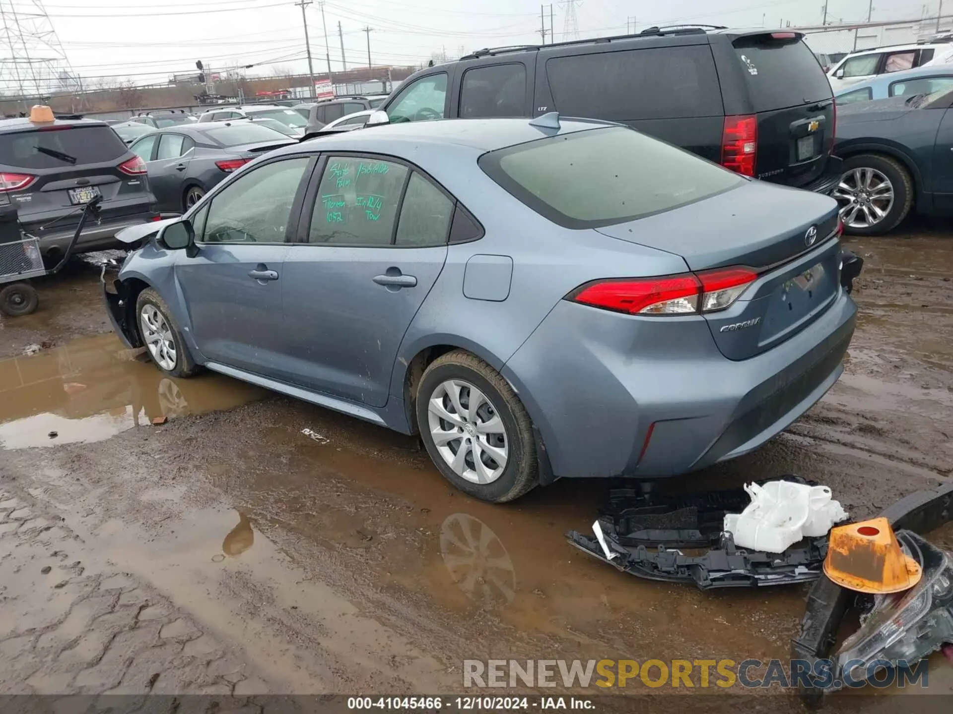 3 fotografías del automóvil dañado JTDEPMAE7MJ173324 TOYOTA COROLLA 2021