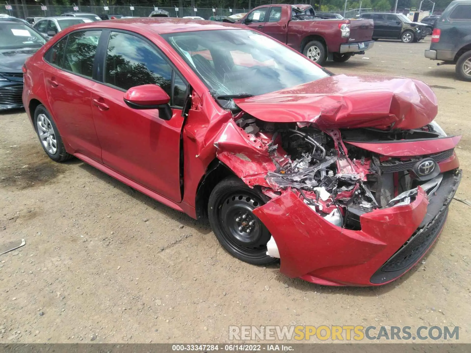 1 fotografías del automóvil dañado JTDEPMAE7MJ175722 TOYOTA COROLLA 2021