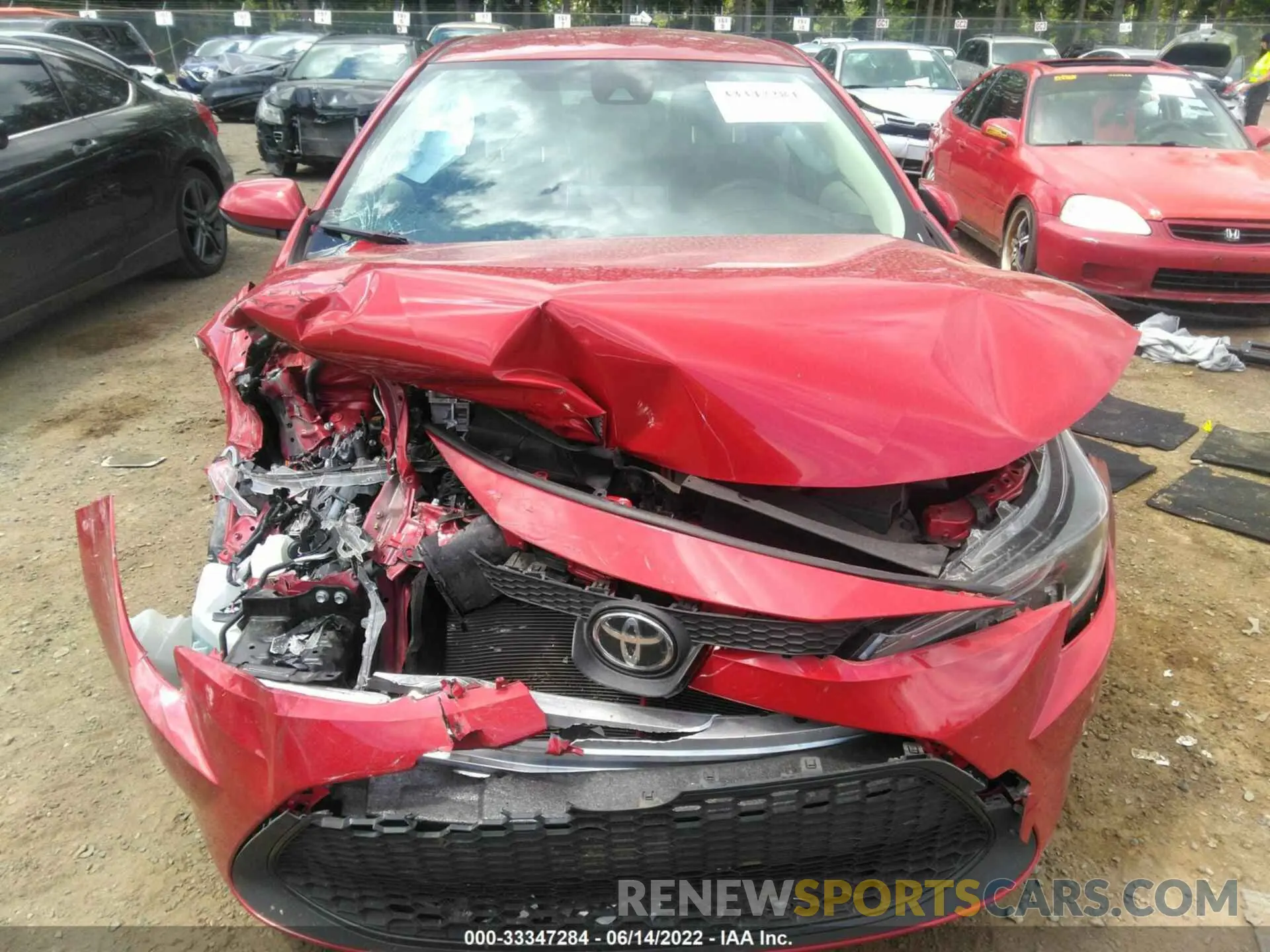 6 fotografías del automóvil dañado JTDEPMAE7MJ175722 TOYOTA COROLLA 2021