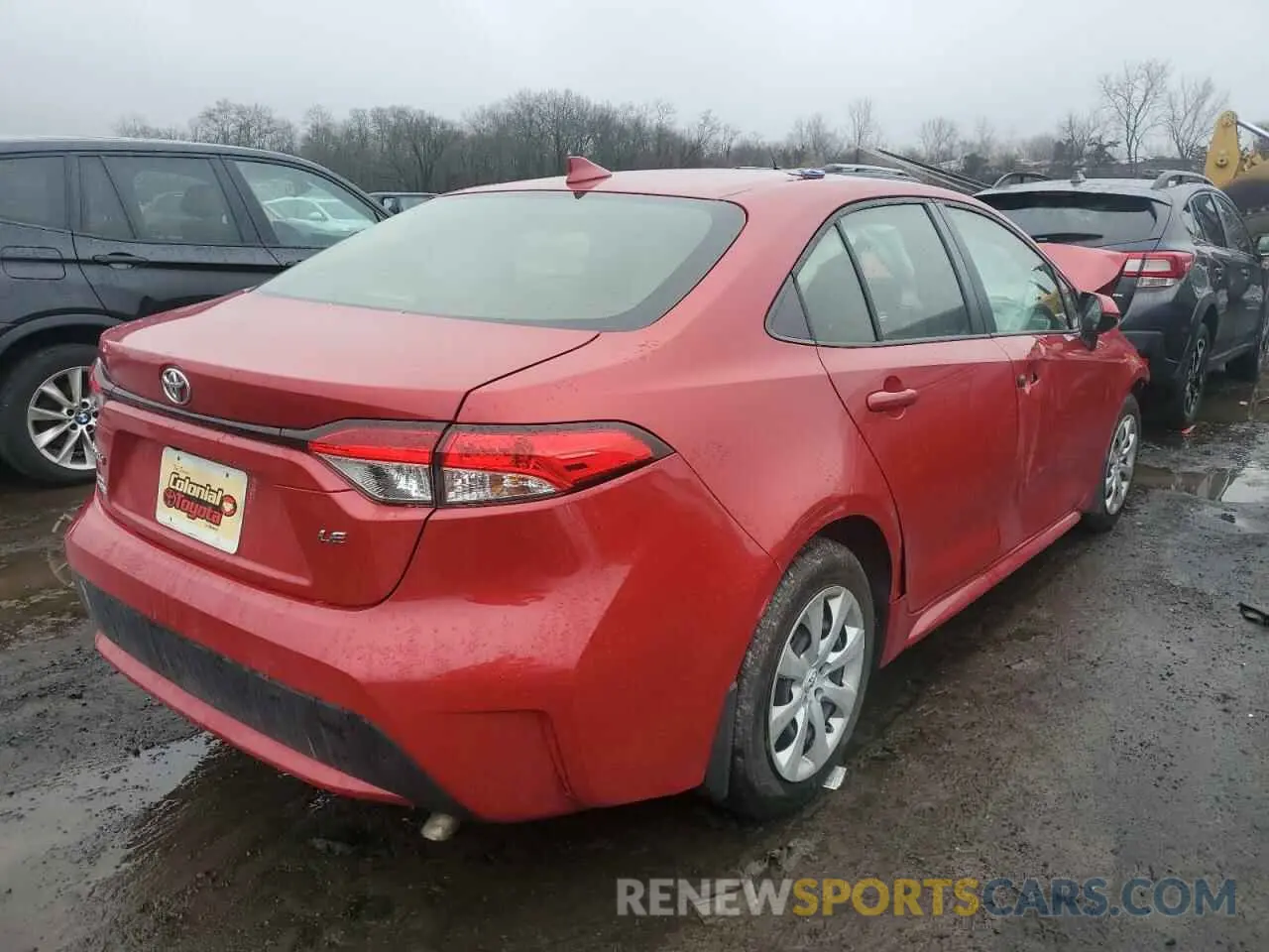 3 fotografías del automóvil dañado JTDEPMAE7MJ180533 TOYOTA COROLLA 2021