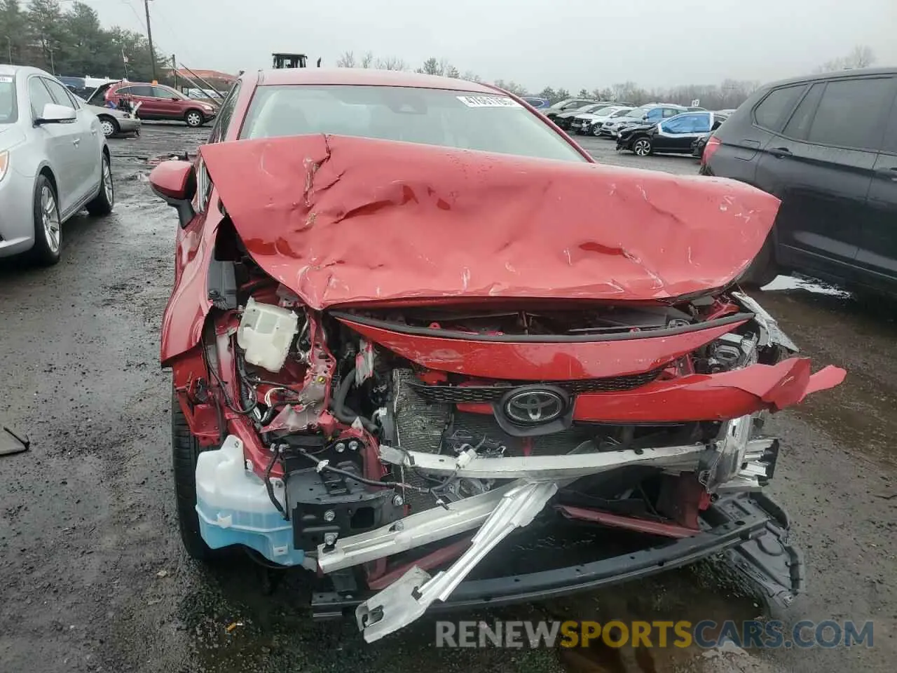 5 fotografías del automóvil dañado JTDEPMAE7MJ180533 TOYOTA COROLLA 2021