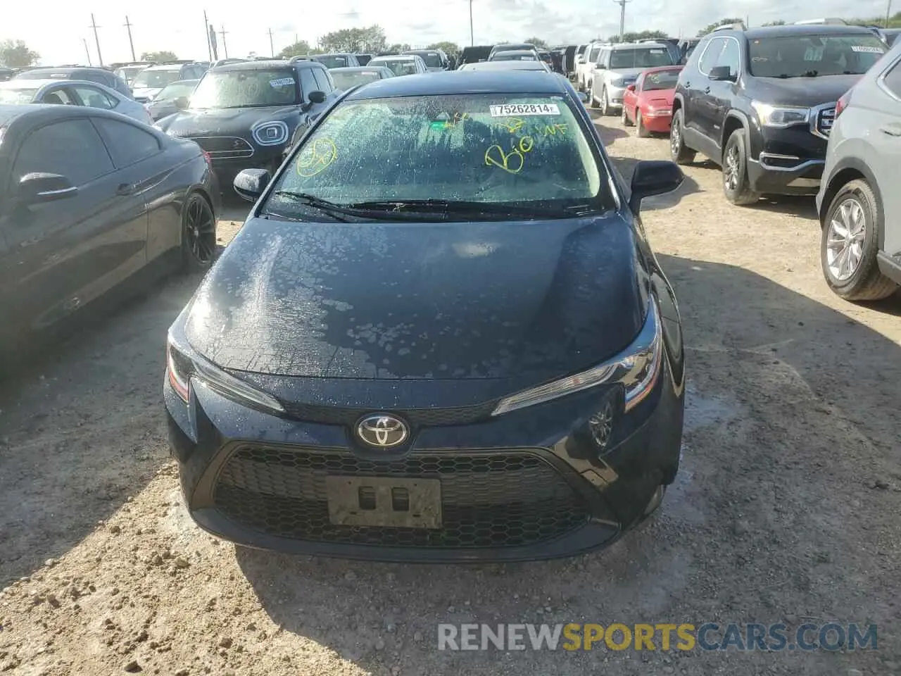 5 fotografías del automóvil dañado JTDEPMAE7MJ187837 TOYOTA COROLLA 2021