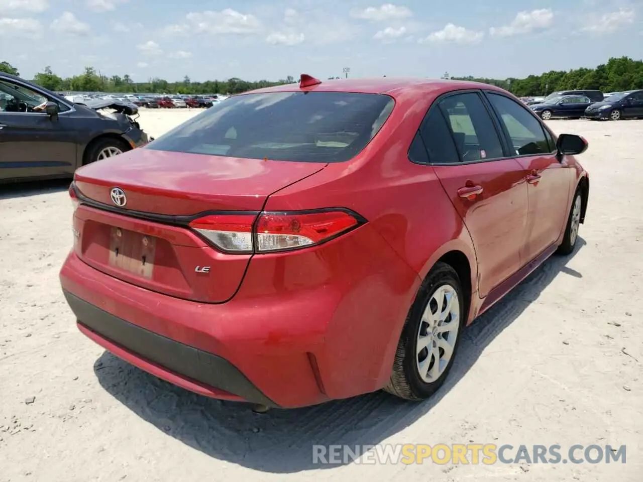 4 fotografías del automóvil dañado JTDEPMAE8MJ125752 TOYOTA COROLLA 2021