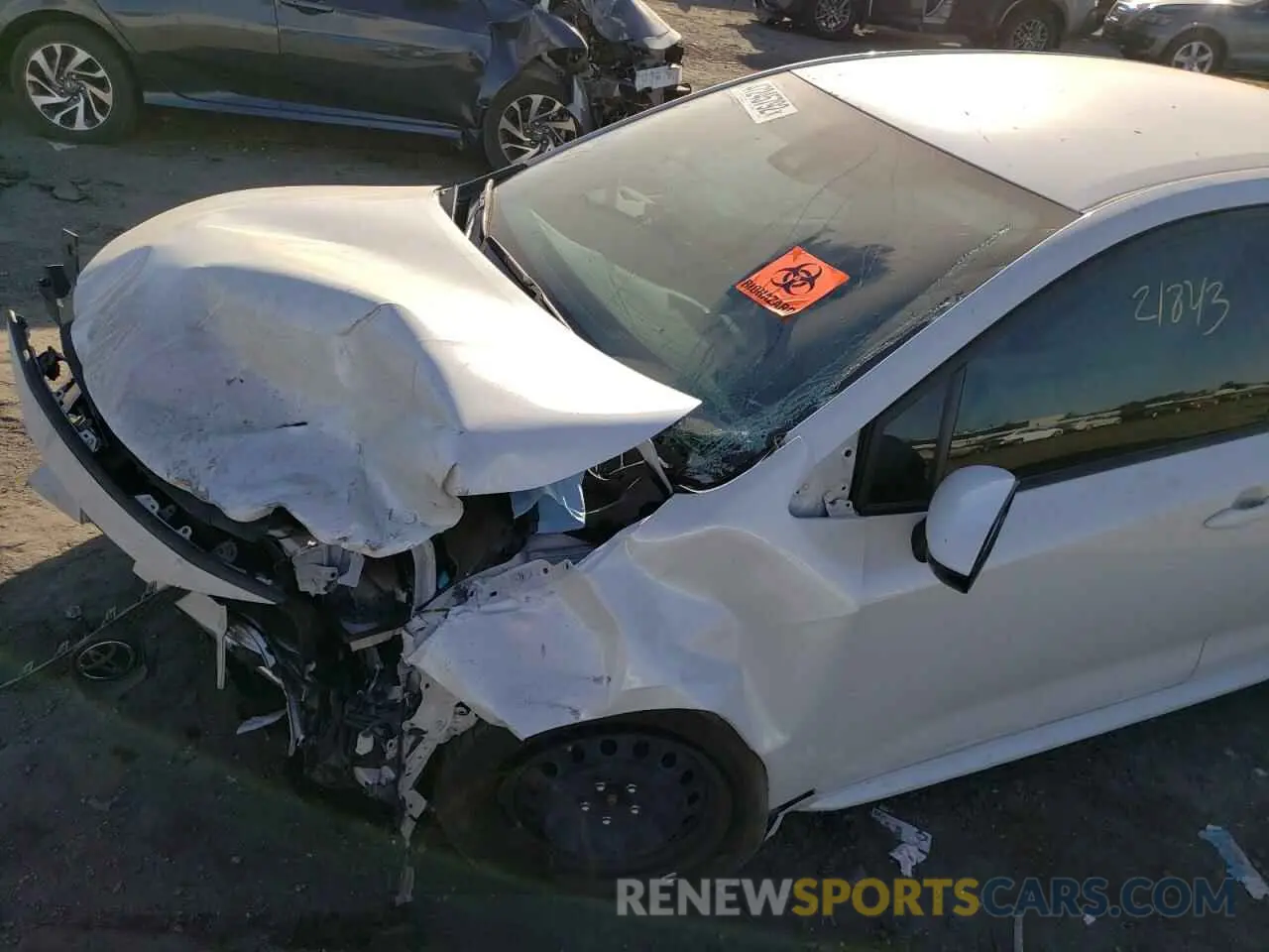 9 fotografías del automóvil dañado JTDEPMAE8MJ131051 TOYOTA COROLLA 2021