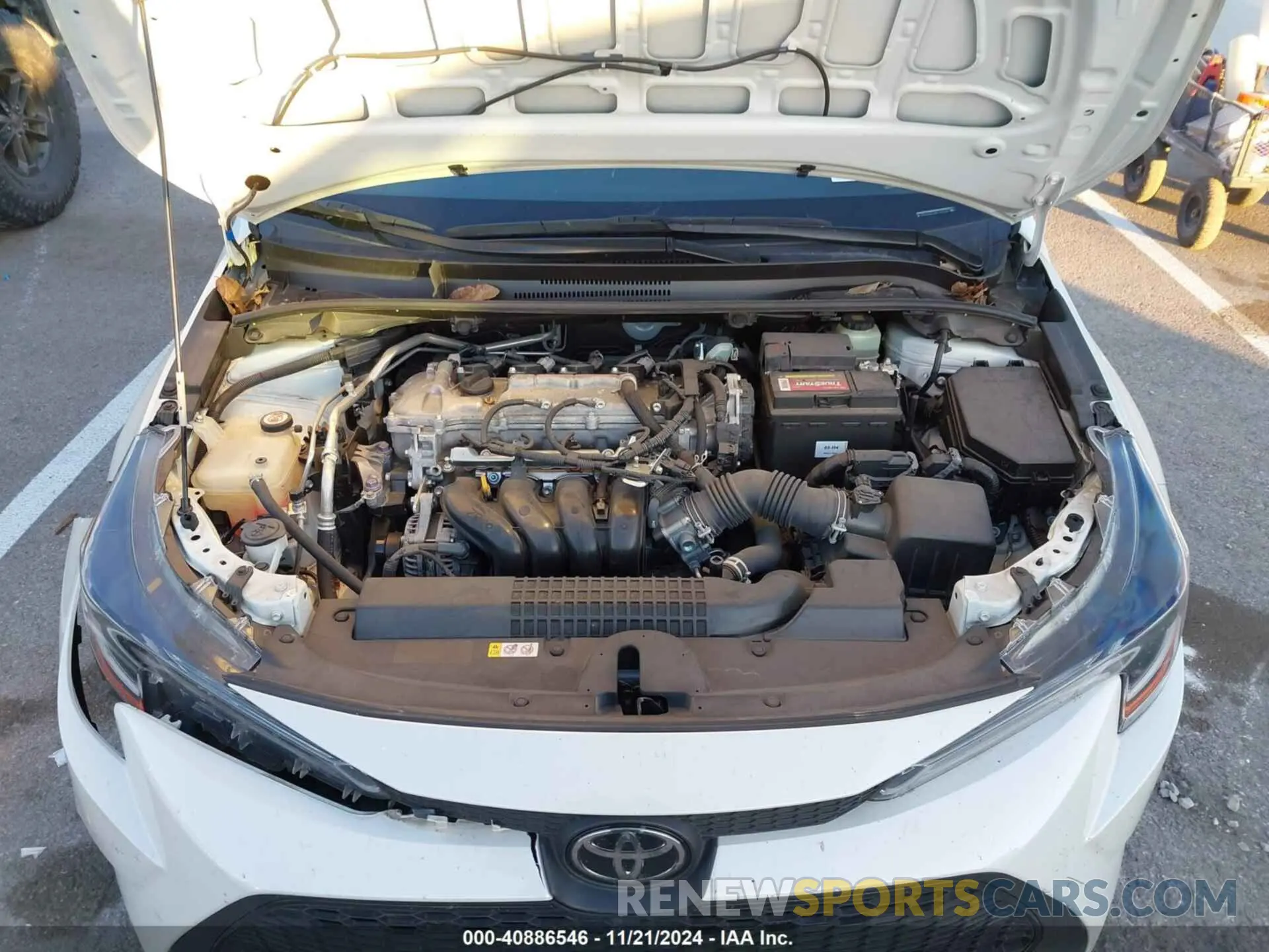 10 fotografías del automóvil dañado JTDEPMAE8MJ133480 TOYOTA COROLLA 2021