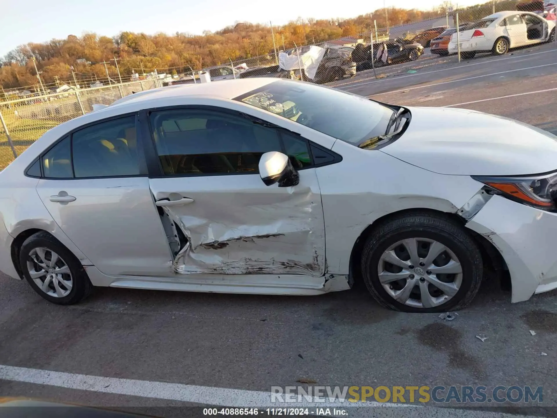 13 fotografías del automóvil dañado JTDEPMAE8MJ133480 TOYOTA COROLLA 2021