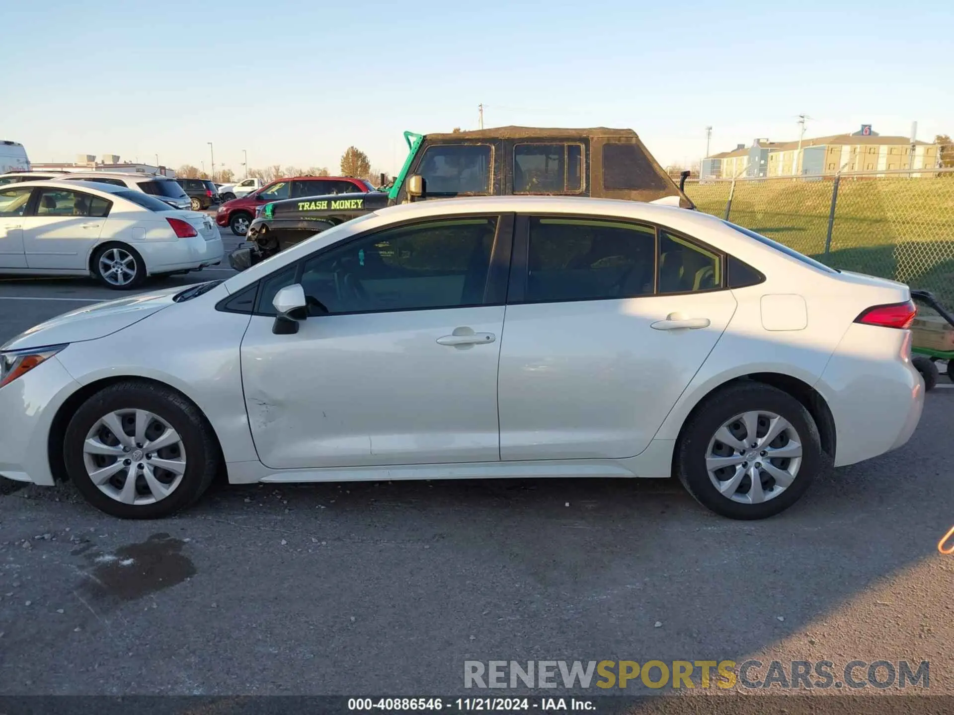 14 fotografías del automóvil dañado JTDEPMAE8MJ133480 TOYOTA COROLLA 2021