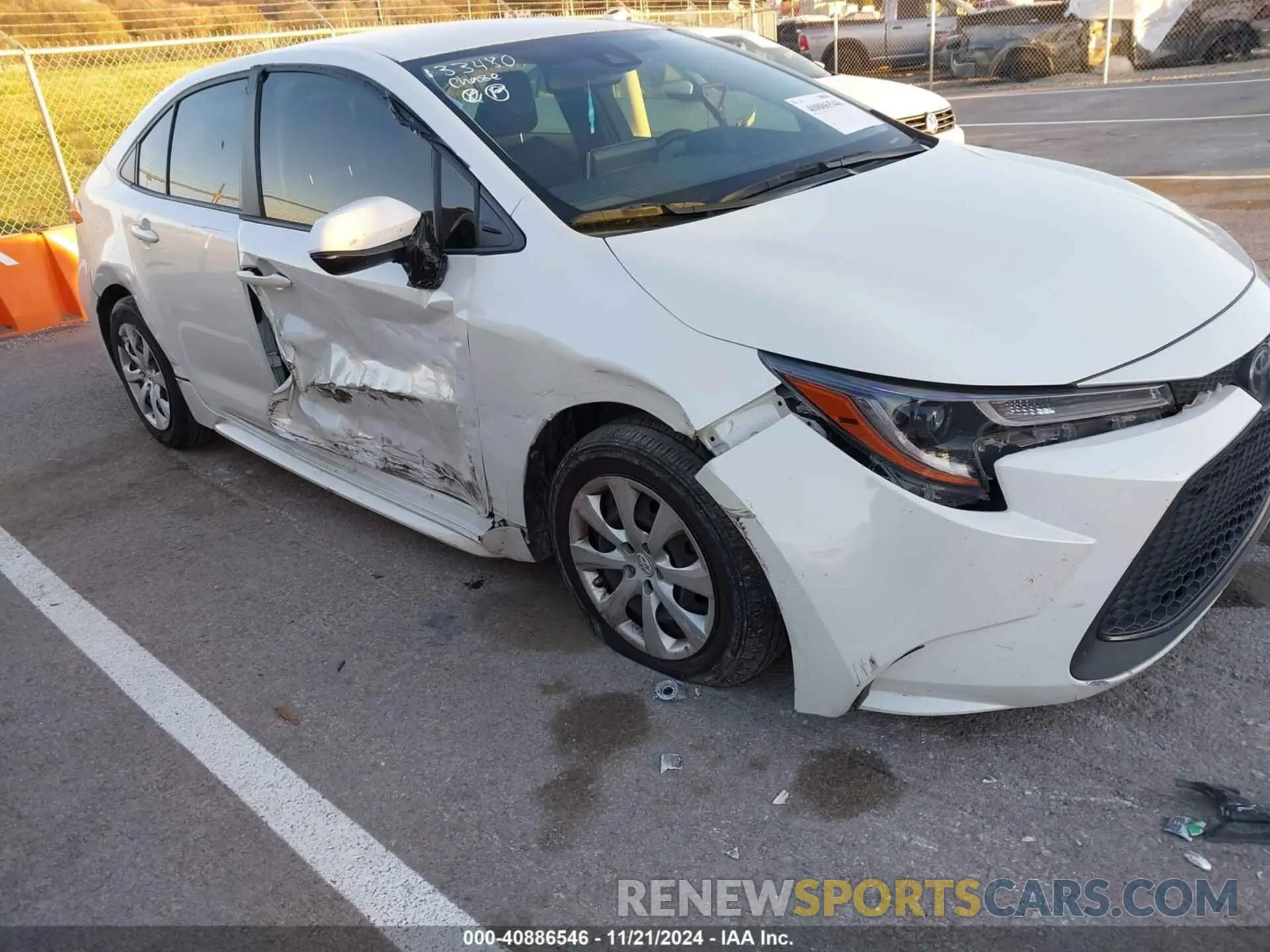 6 fotografías del automóvil dañado JTDEPMAE8MJ133480 TOYOTA COROLLA 2021