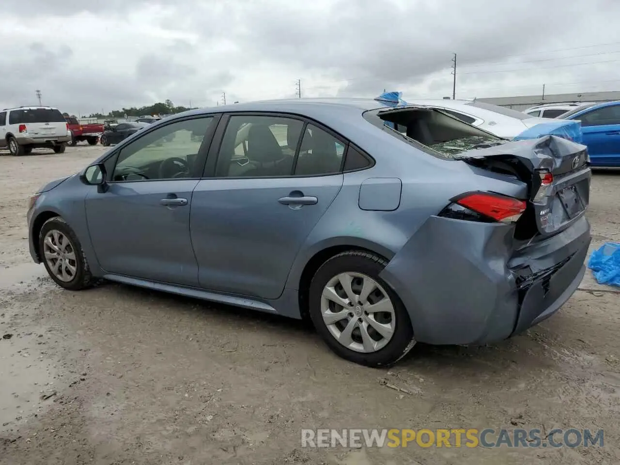 2 fotografías del automóvil dañado JTDEPMAE8MJ133916 TOYOTA COROLLA 2021