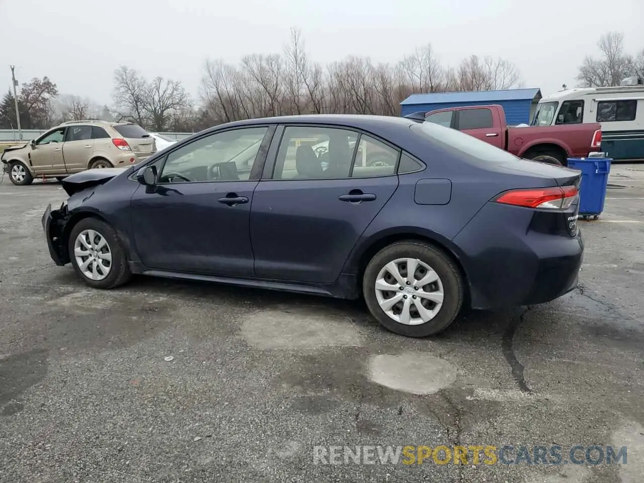 2 fotografías del automóvil dañado JTDEPMAE8MJ134984 TOYOTA COROLLA 2021