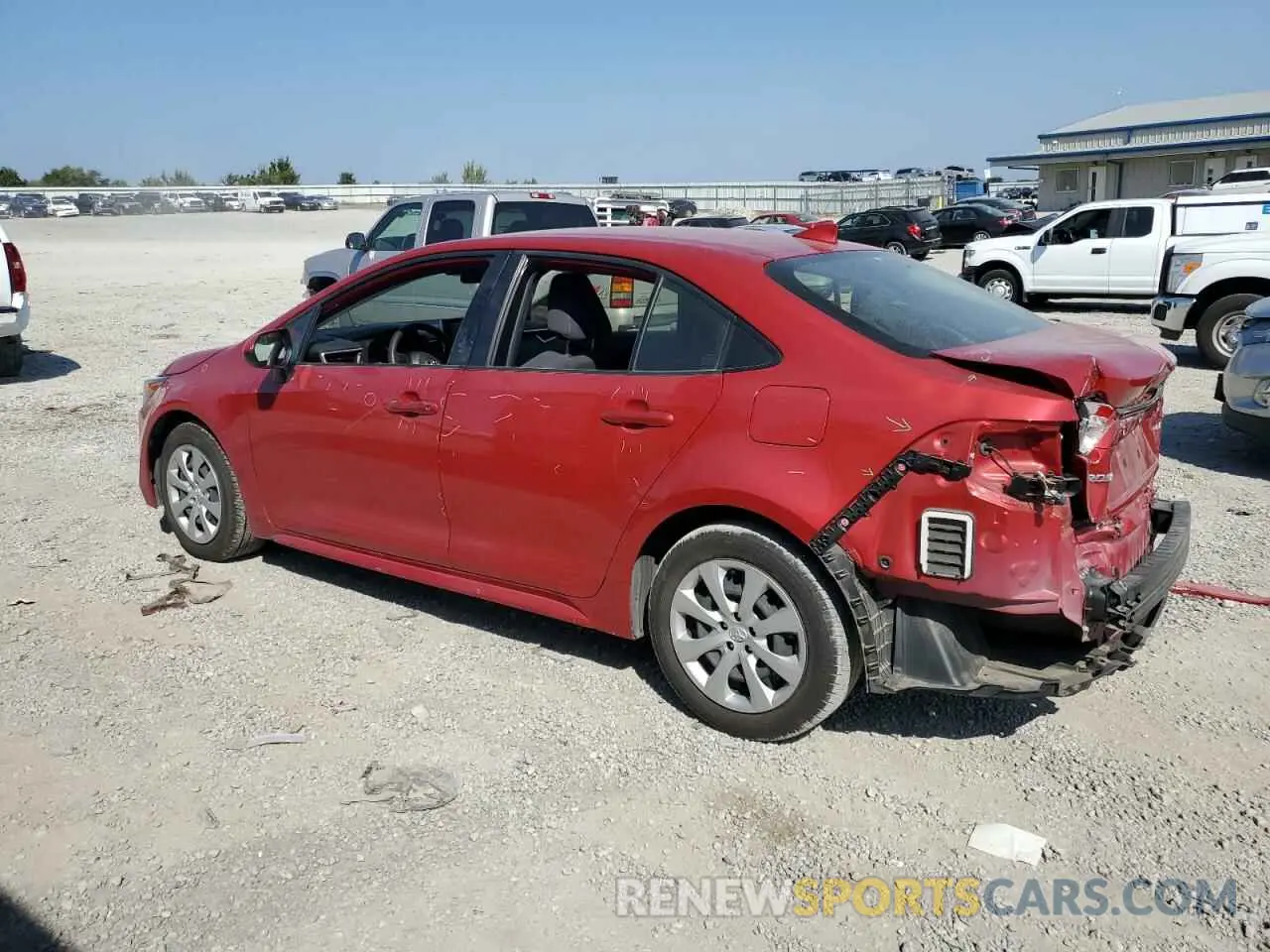 2 fotografías del automóvil dañado JTDEPMAE8MJ135830 TOYOTA COROLLA 2021