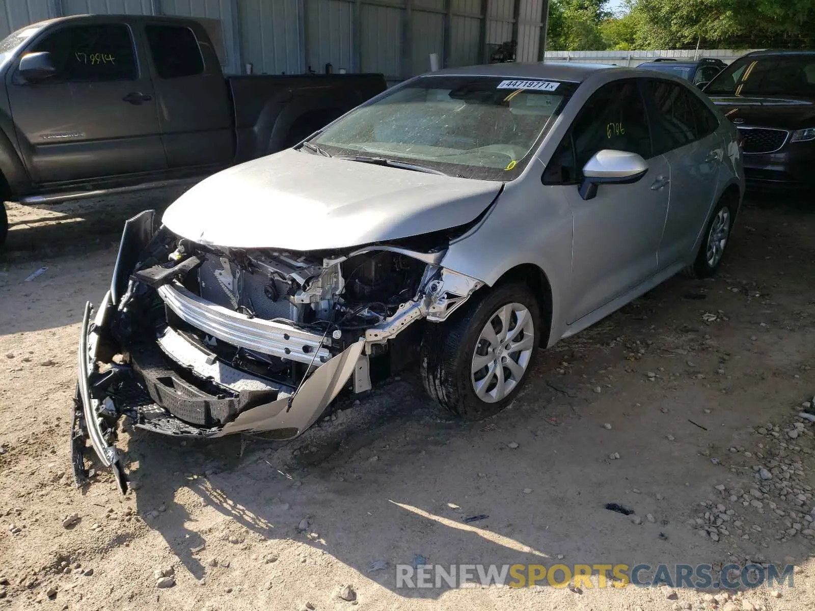 2 fotografías del automóvil dañado JTDEPMAE8MJ138310 TOYOTA COROLLA 2021