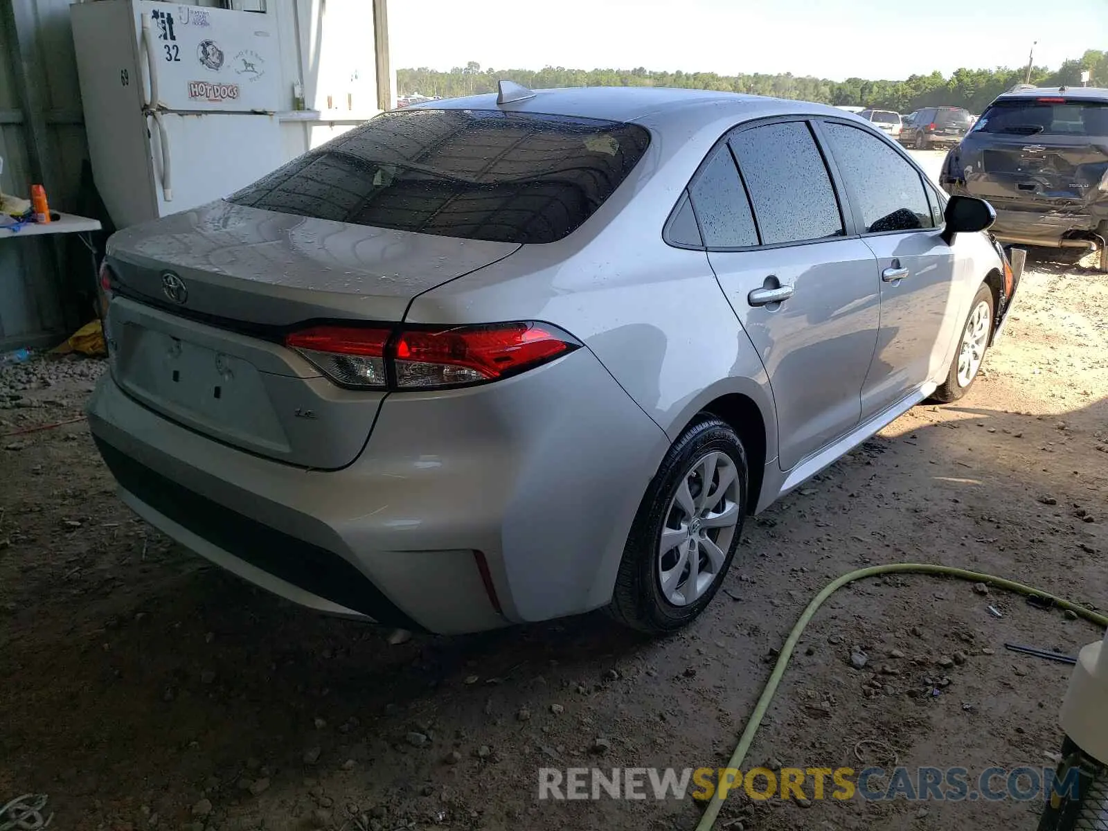 4 fotografías del automóvil dañado JTDEPMAE8MJ138310 TOYOTA COROLLA 2021