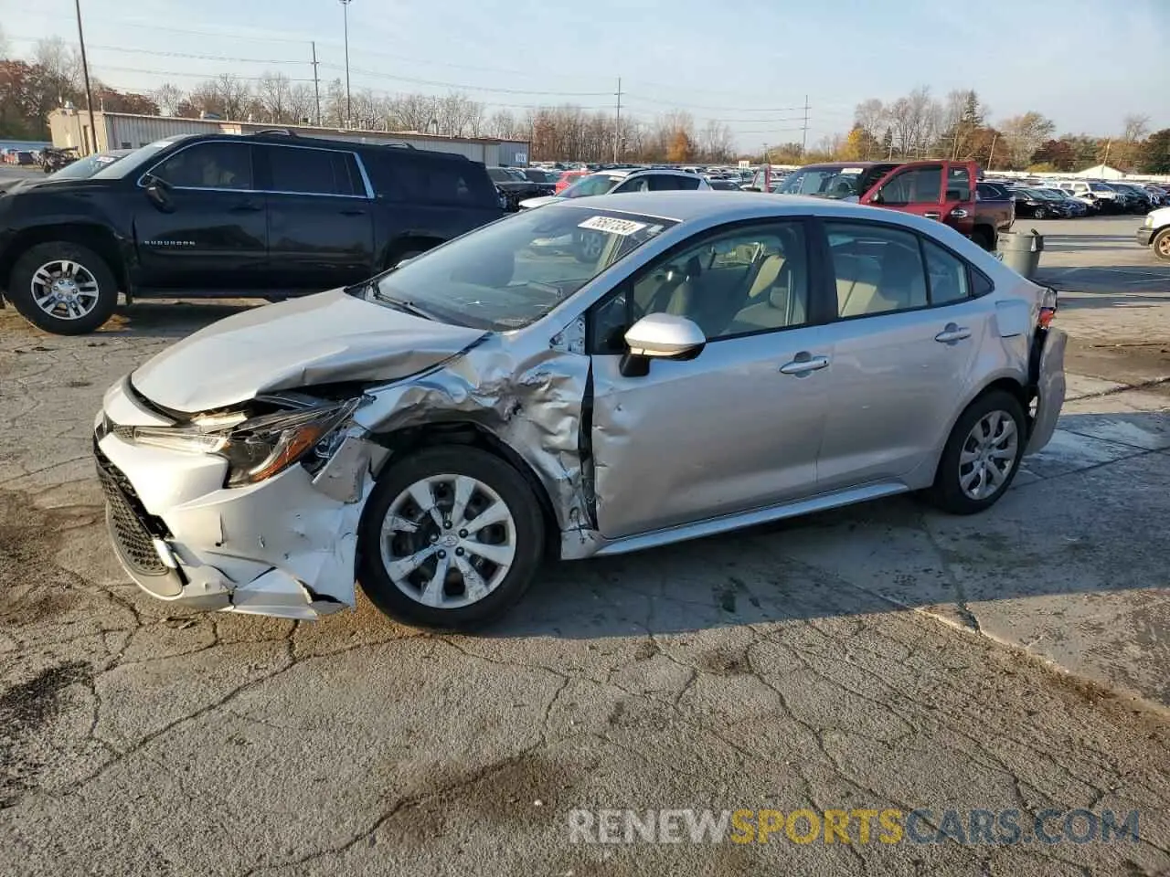 1 fotografías del automóvil dañado JTDEPMAE8MJ154796 TOYOTA COROLLA 2021