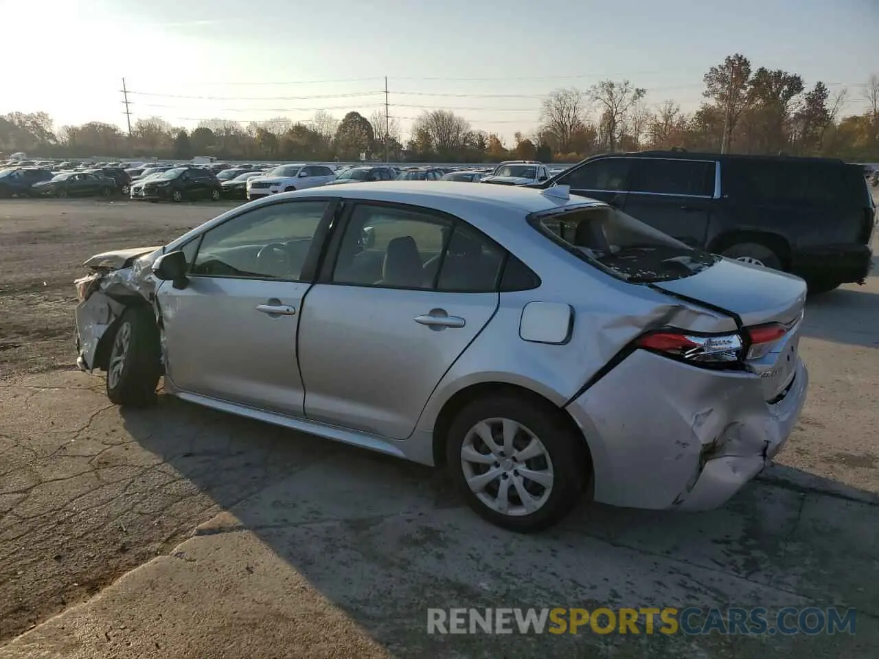 2 fotografías del automóvil dañado JTDEPMAE8MJ154796 TOYOTA COROLLA 2021