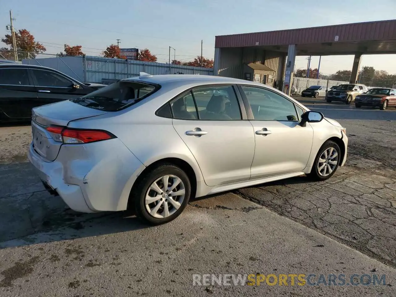 3 fotografías del automóvil dañado JTDEPMAE8MJ154796 TOYOTA COROLLA 2021