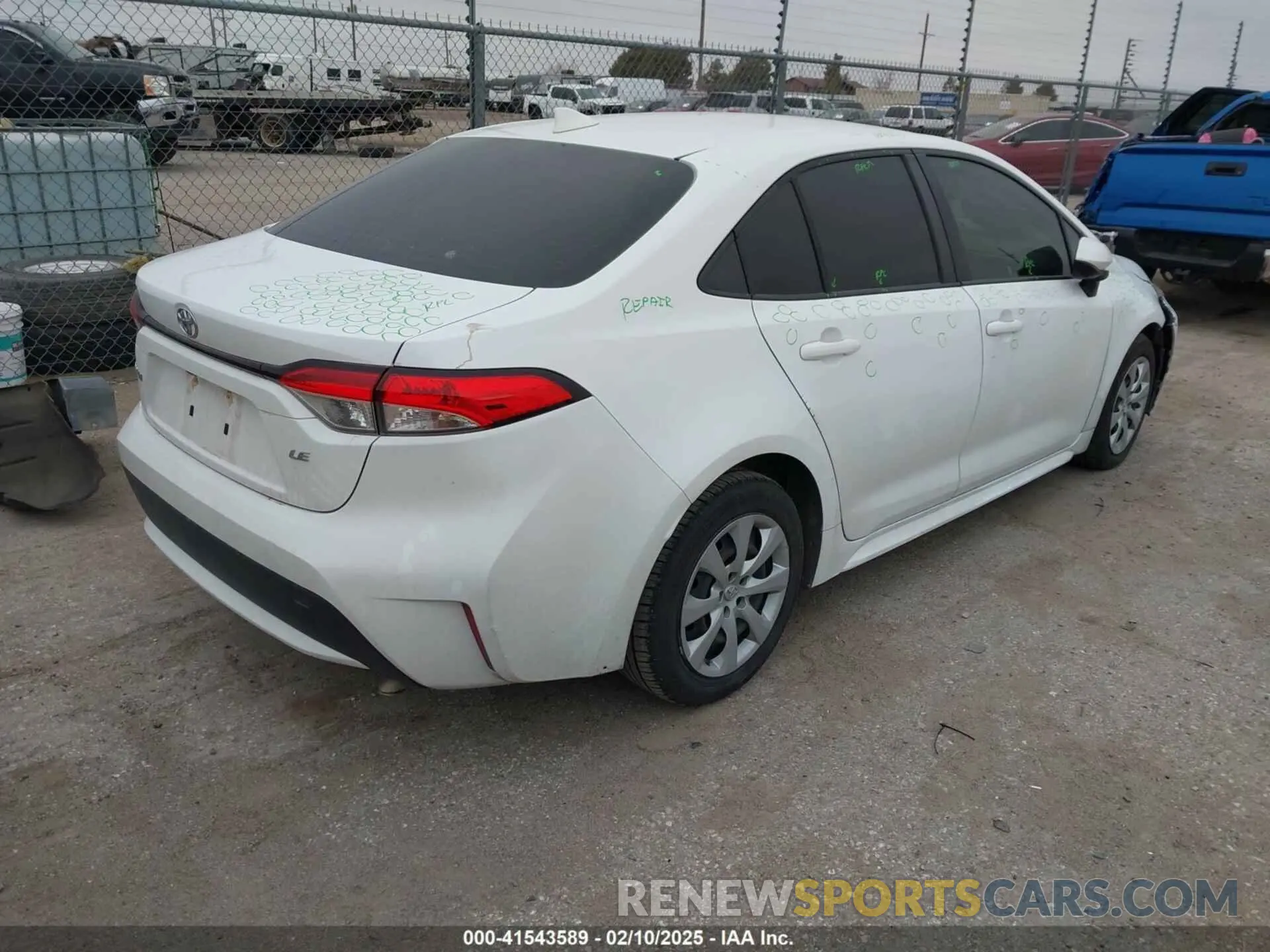 4 fotografías del automóvil dañado JTDEPMAE8MJ155091 TOYOTA COROLLA 2021