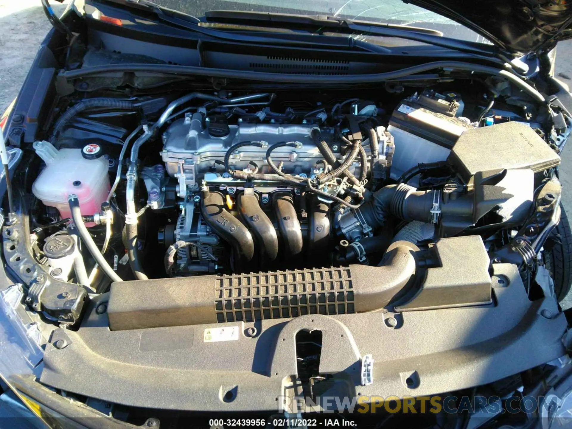 10 fotografías del automóvil dañado JTDEPMAE8MJ155222 TOYOTA COROLLA 2021