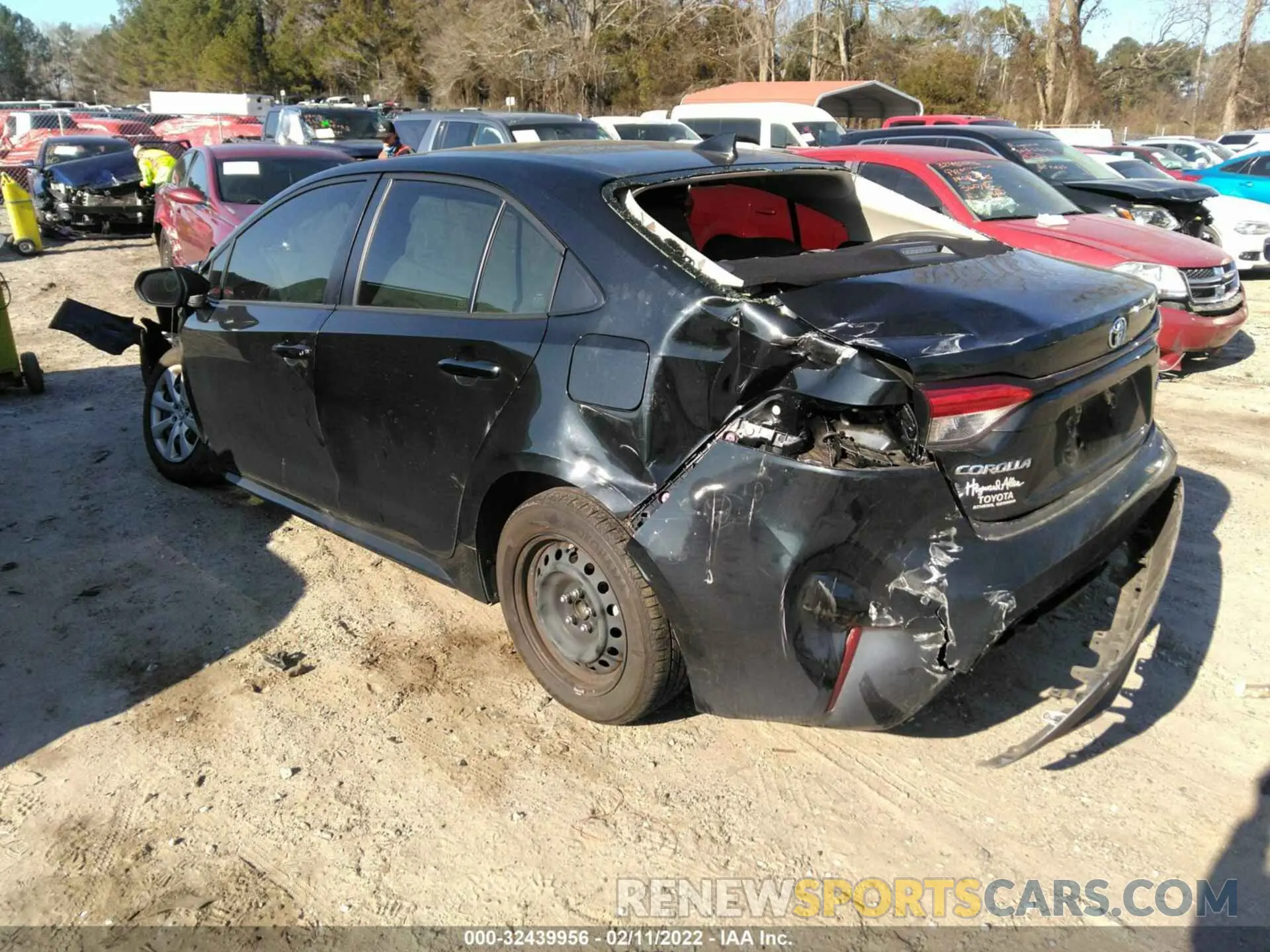3 fotografías del automóvil dañado JTDEPMAE8MJ155222 TOYOTA COROLLA 2021